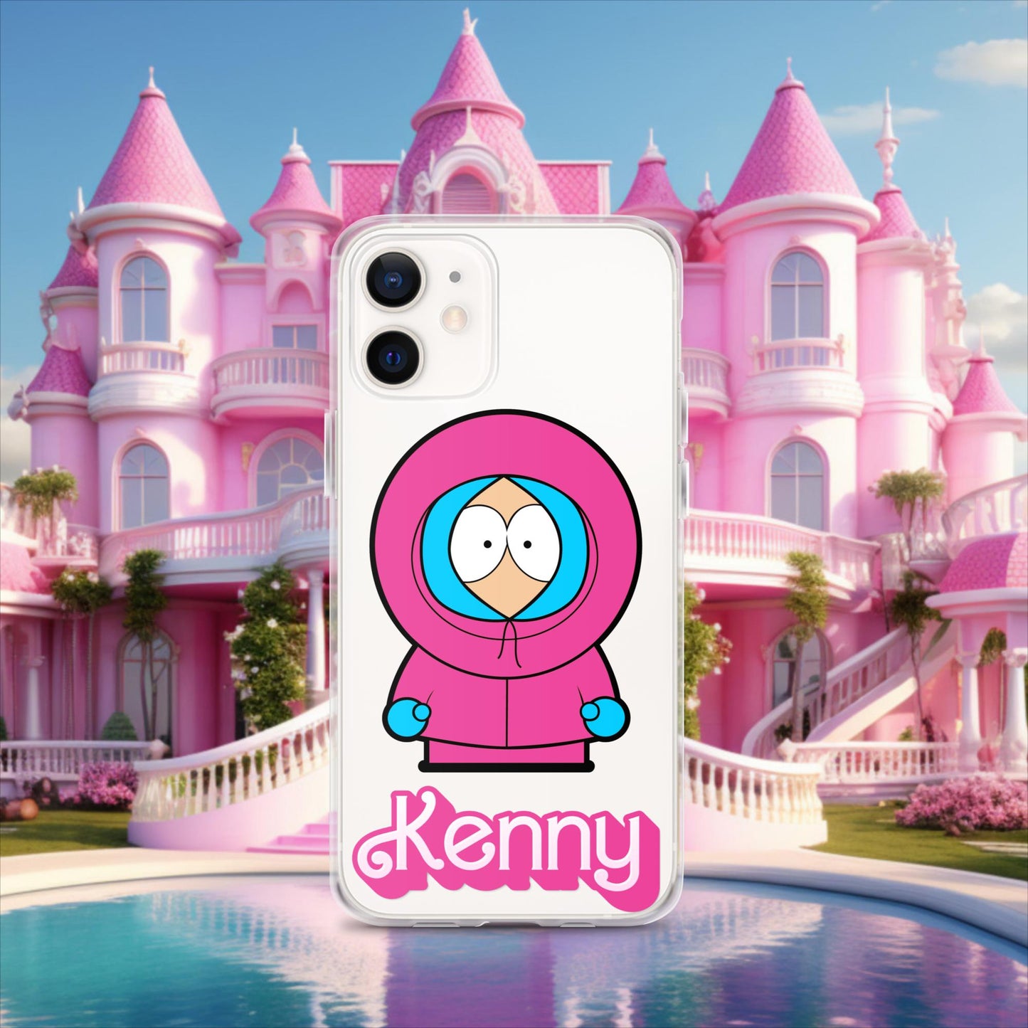 Kenny McCormick Ken Ryan Gosling Barbie South Park Kenny Clear Case for iPhone iPhone 12 mini Mobile Phone Cases Barbie Ken Kenny Movies South Park TV Shows Next Cult Brand