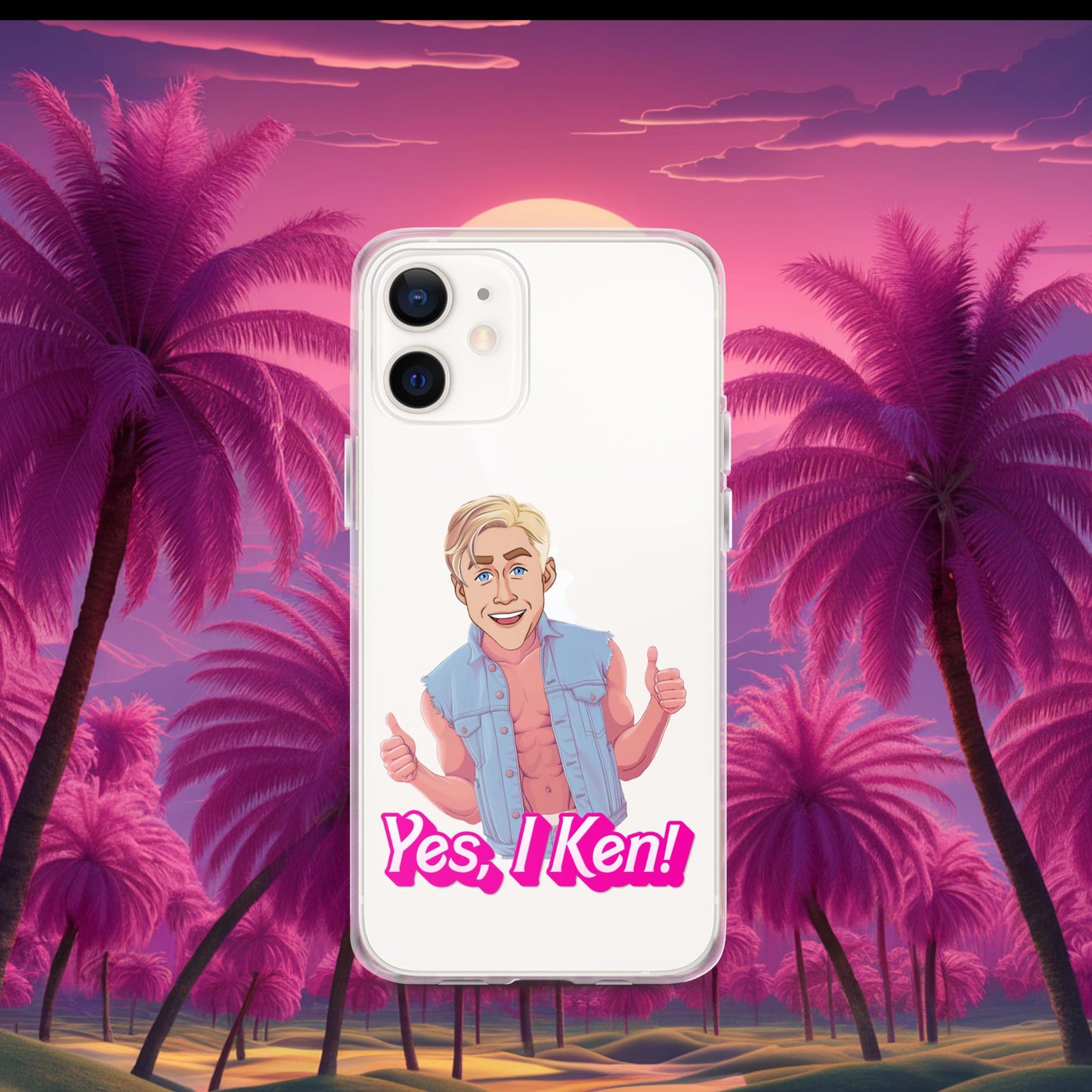 Yes I Ken Yes I can Ryan Gosling Ken Barbie Movie Clear Case for iPhone iPhone 12 mini Mobile Phone Cases Barbie Celebrities Ken Movies Ryan Gosling Next Cult Brand