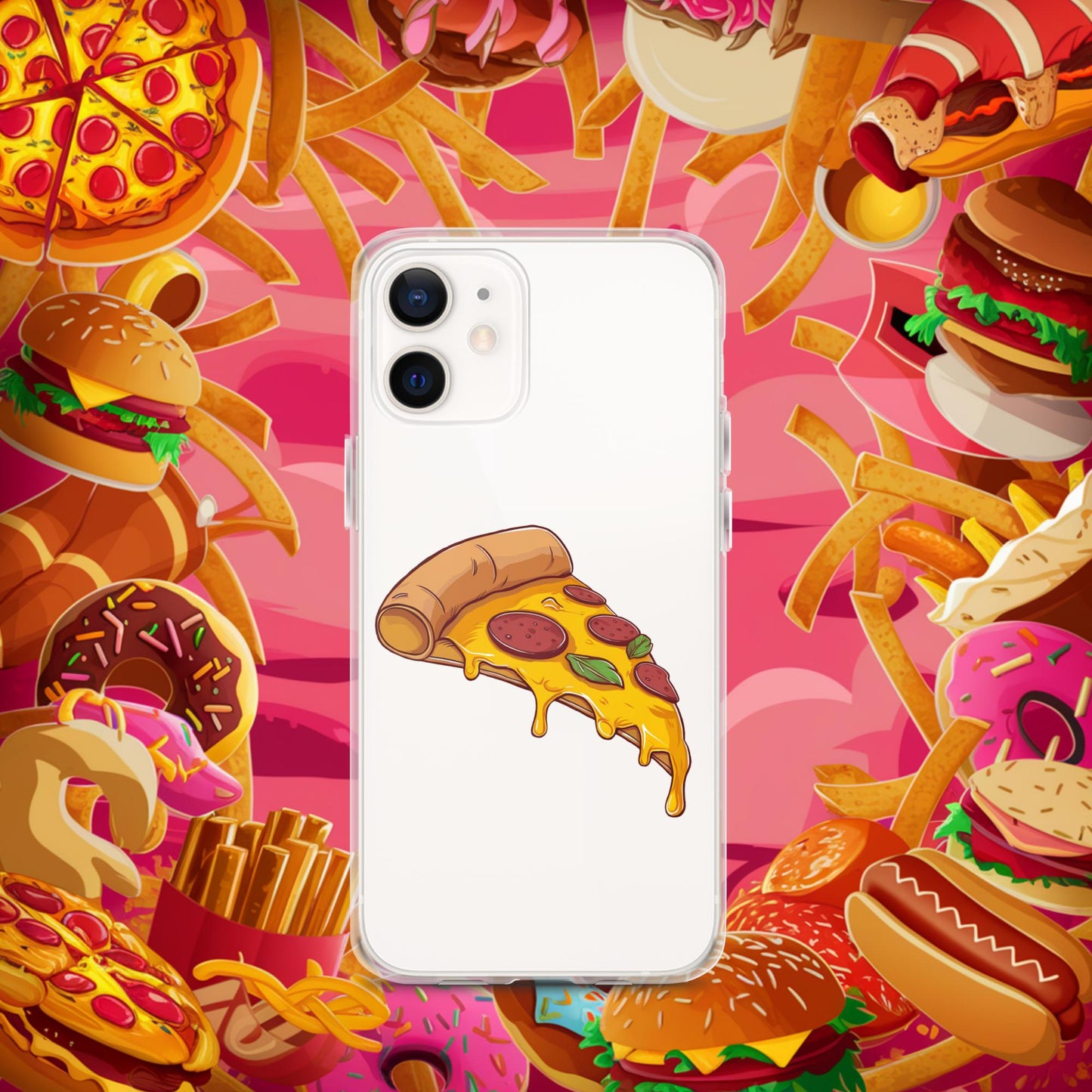 Pizza I Love Pizza Clear Case for iPhone iPhone 12 mini Mobile Phone Cases Fast Food Pizza Next Cult Brand