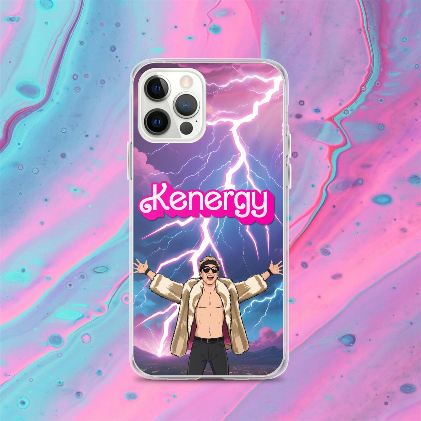 Kenergy Barbie Ryan Gosling Ken Clear Case for iPhone iPhone 12 Pro Mobile Phone Cases Barbie Celebrities Ken Kenergy Movies Ryan Gosling Next Cult Brand