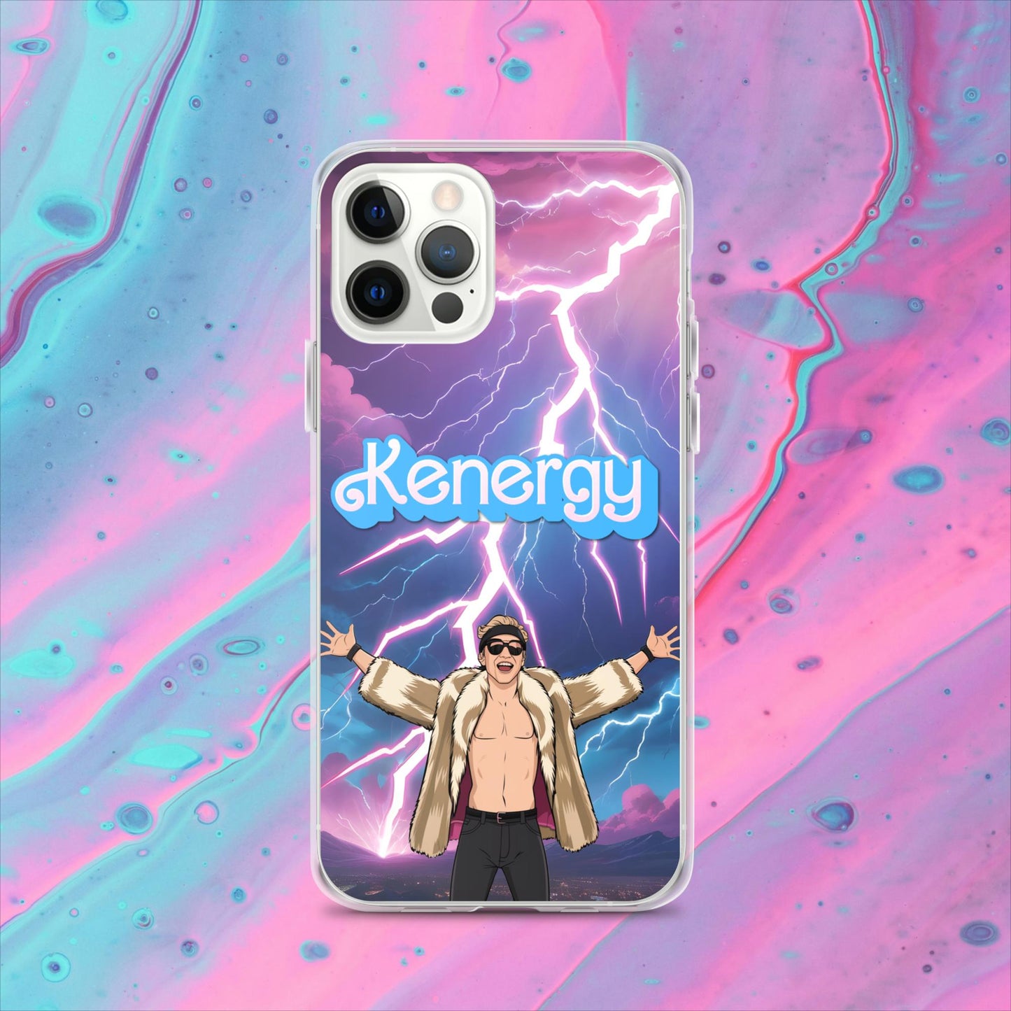 Kenergy Barbie Ryan Gosling Ken Clear Case for iPhone iPhone 12 Pro Mobile Phone Cases Barbie Celebrities Ken Kenergy Movies Ryan Gosling Next Cult Brand
