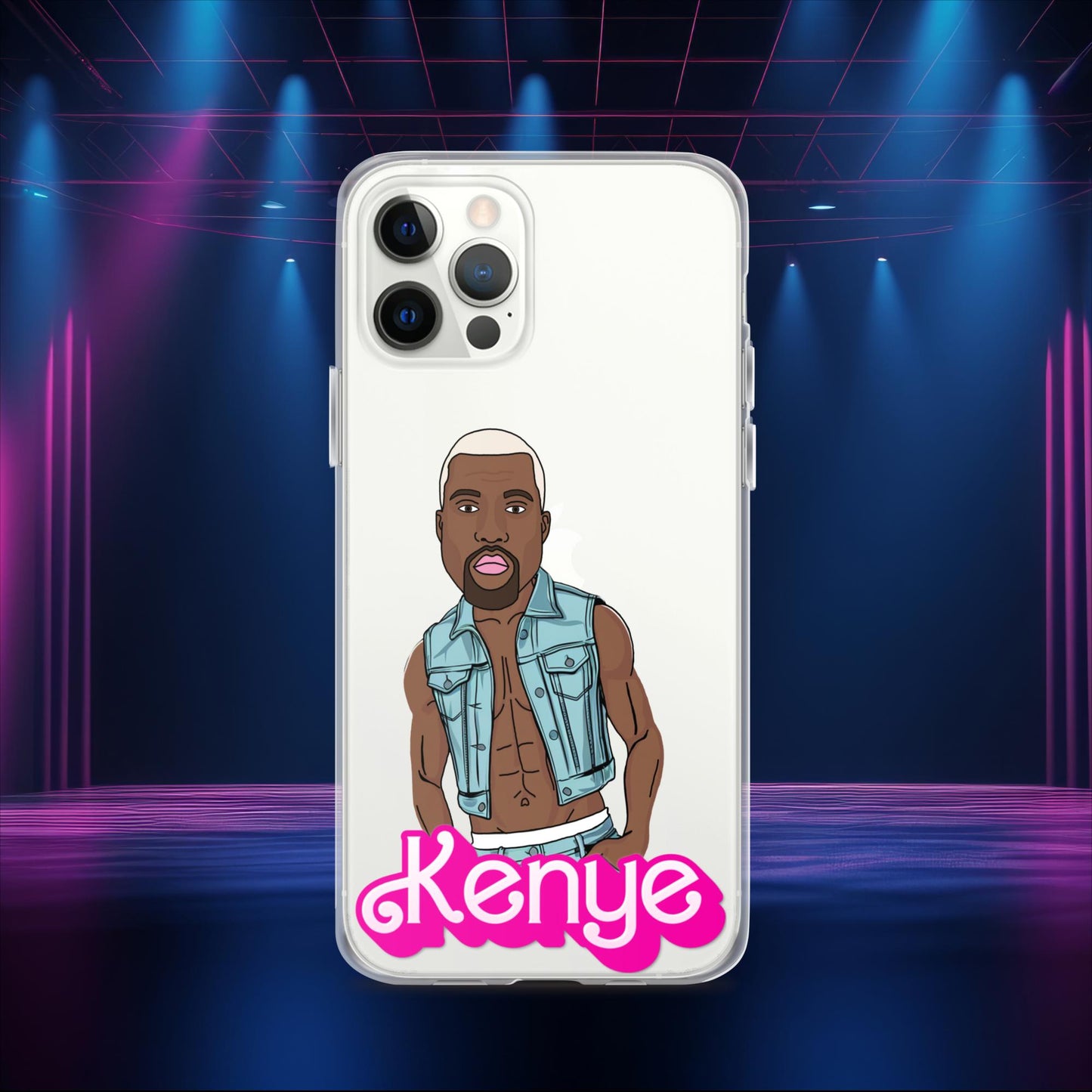 Kenye Barbie Ken Ryan Gosling Kanye West Clear Case for iPhone iPhone 12 Pro Mobile Phone Cases Barbie Kanye West Ken Movies Music Next Cult Brand