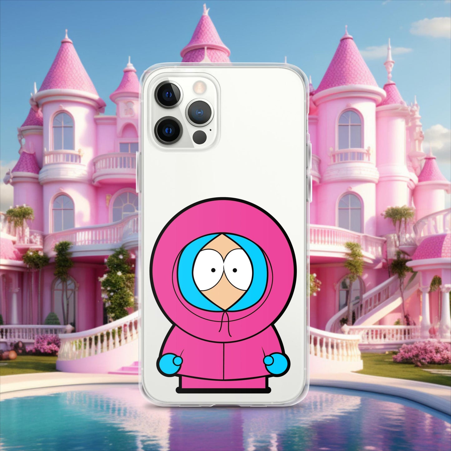 Kenny McCormick Ken Ryan Gosling Barbie South Park Kenny Clear Case for iPhone iPhone 12 Pro Mobile Phone Cases Barbie Ken Kenny Movies South Park TV Shows Next Cult Brand