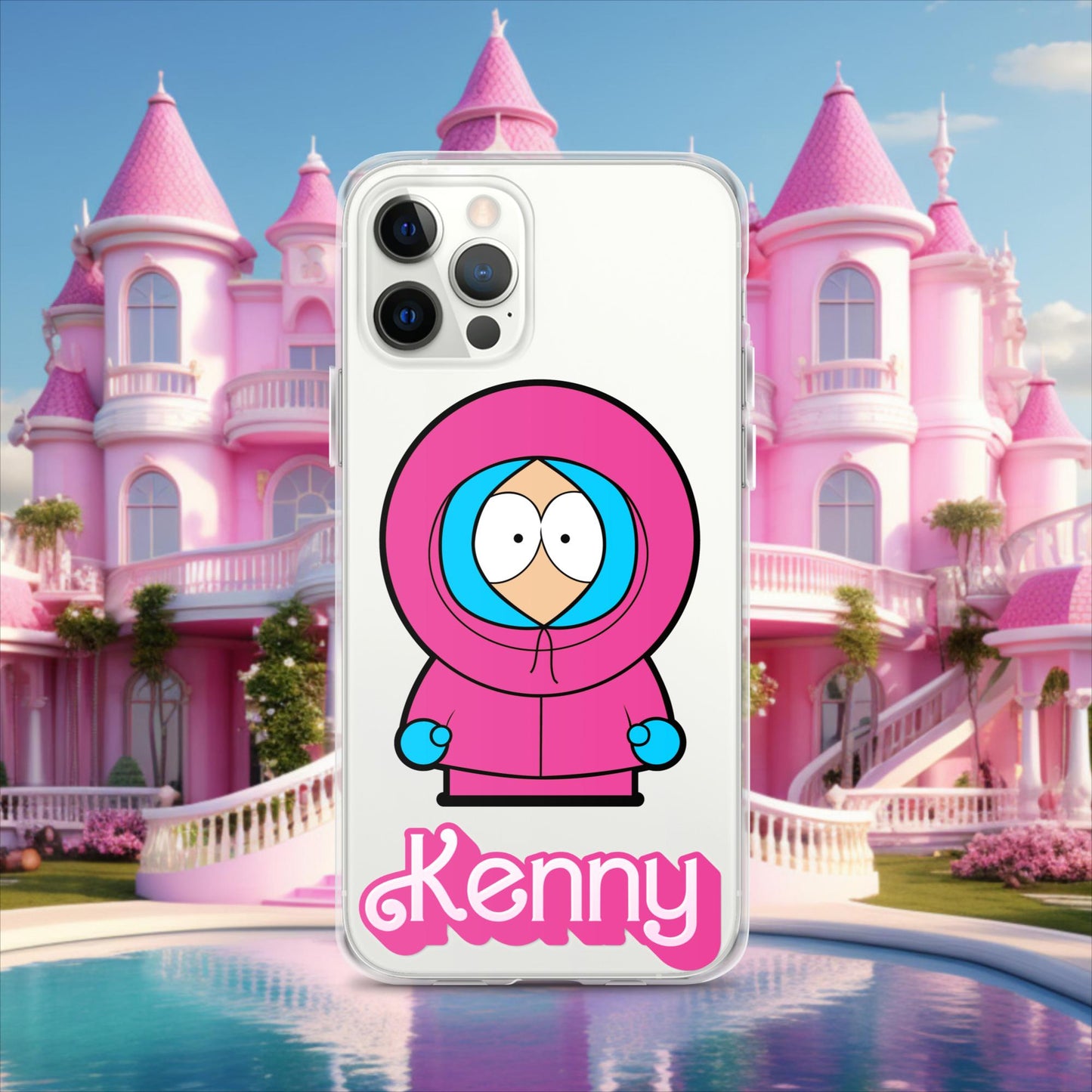 Kenny McCormick Ken Ryan Gosling Barbie South Park Kenny Clear Case for iPhone iPhone 12 Pro Mobile Phone Cases Barbie Ken Kenny Movies South Park TV Shows Next Cult Brand