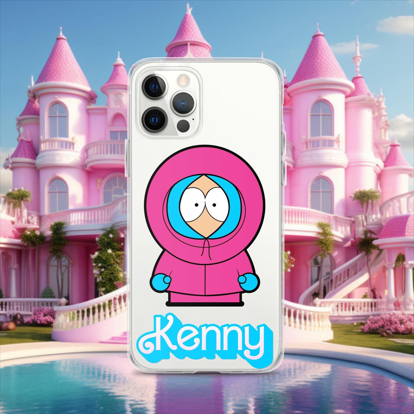 Kenny McCormick Ken Ryan Gosling Barbie South Park Kenny Clear Case for iPhone iPhone 12 Pro Mobile Phone Cases Barbie Ken Kenny Movies South Park TV Shows Next Cult Brand
