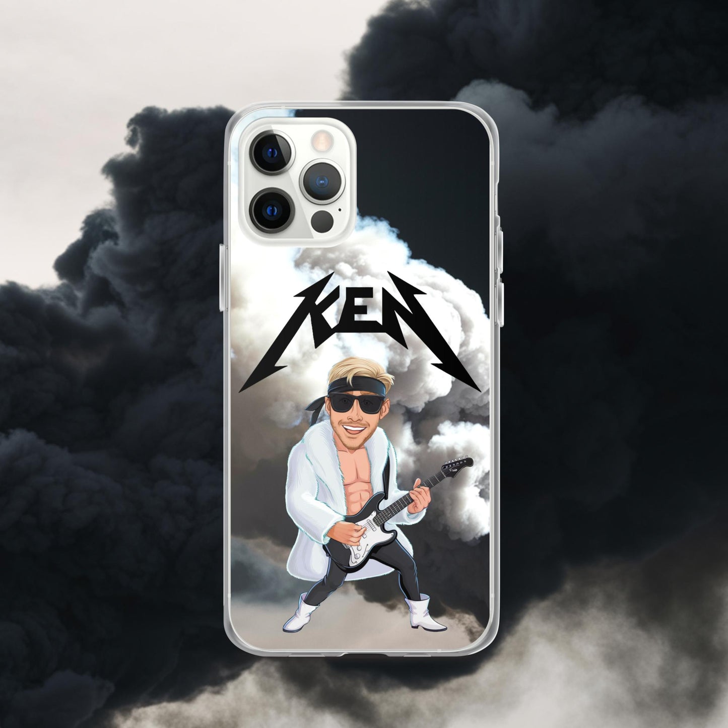 Rockstar Ken Barbie Movie Ryan Gosling Clear Case for iPhone iPhone 12 Pro Mobile Phone Cases Barbie Celebrities Ken Movies Ryan Gosling Next Cult Brand
