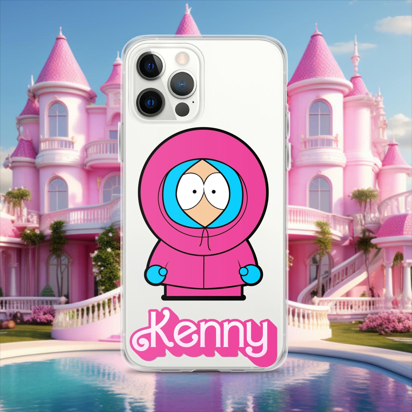 Kenny McCormick Ken Ryan Gosling Barbie South Park Kenny Clear Case for iPhone iPhone 12 Pro Max Mobile Phone Cases Barbie Ken Kenny Movies South Park TV Shows Next Cult Brand