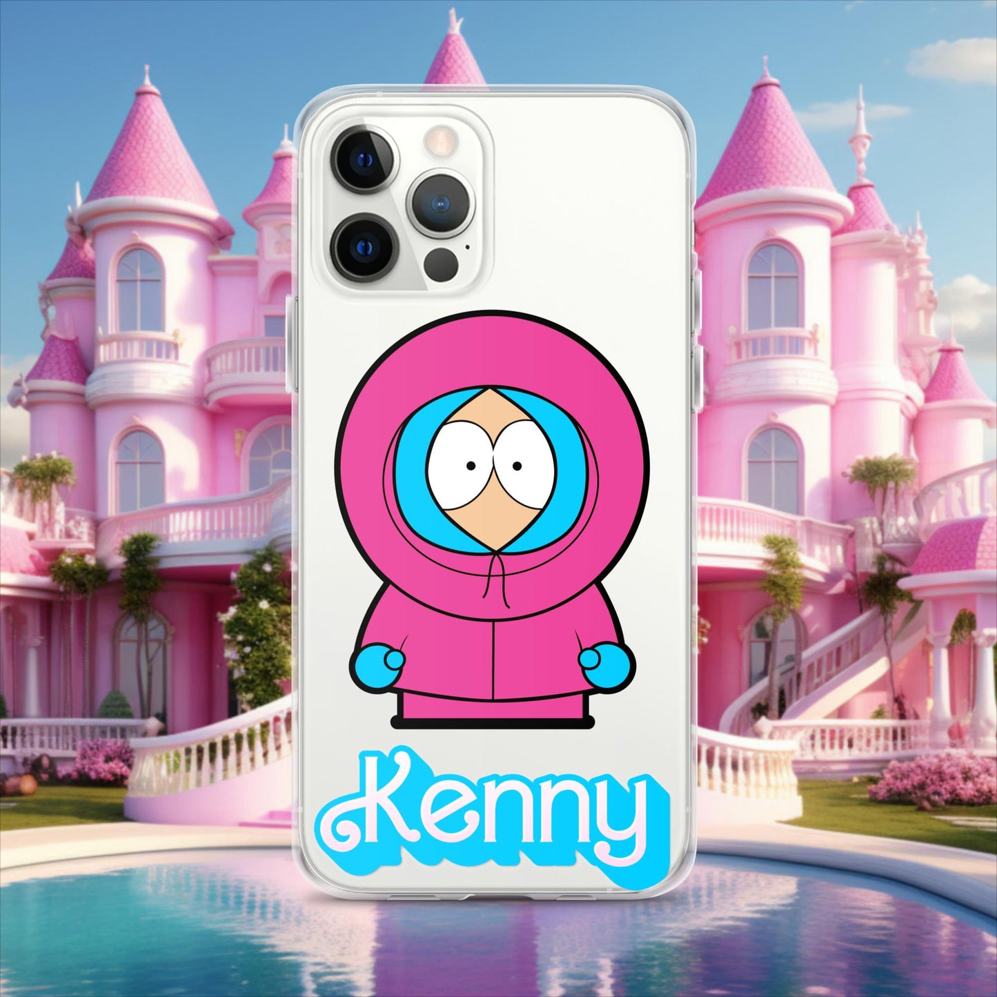 Kenny McCormick Ken Ryan Gosling Barbie South Park Kenny Clear Case for iPhone iPhone 12 Pro Max Mobile Phone Cases Barbie Ken Kenny Movies South Park TV Shows Next Cult Brand