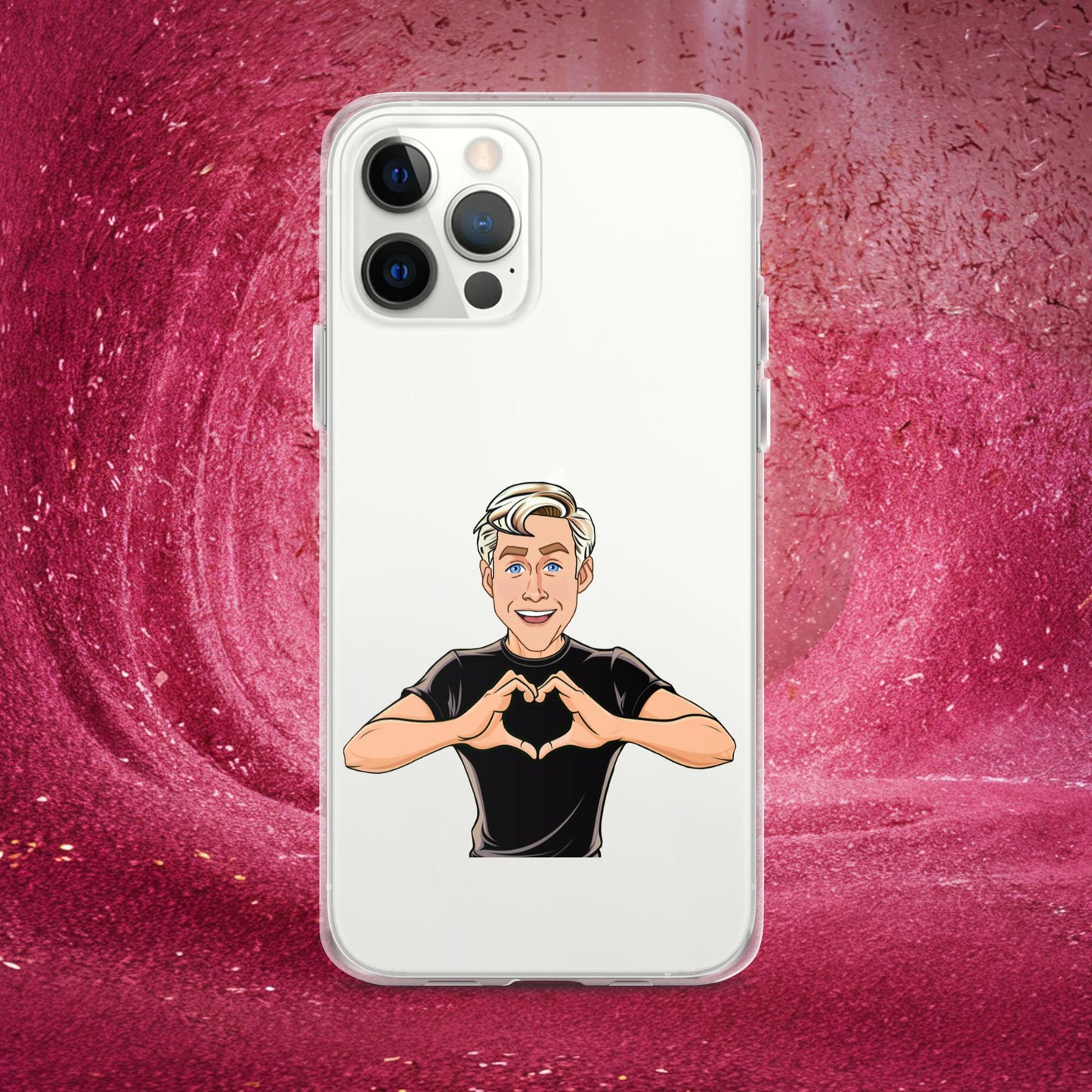 I Love Ryan Gosling Ken Barbie Movie I am Kenough Clear Case for iPhone iPhone 12 Pro Max Mobile Phone Cases Barbie Celebrities Ken Movies Ryan Gosling Next Cult Brand
