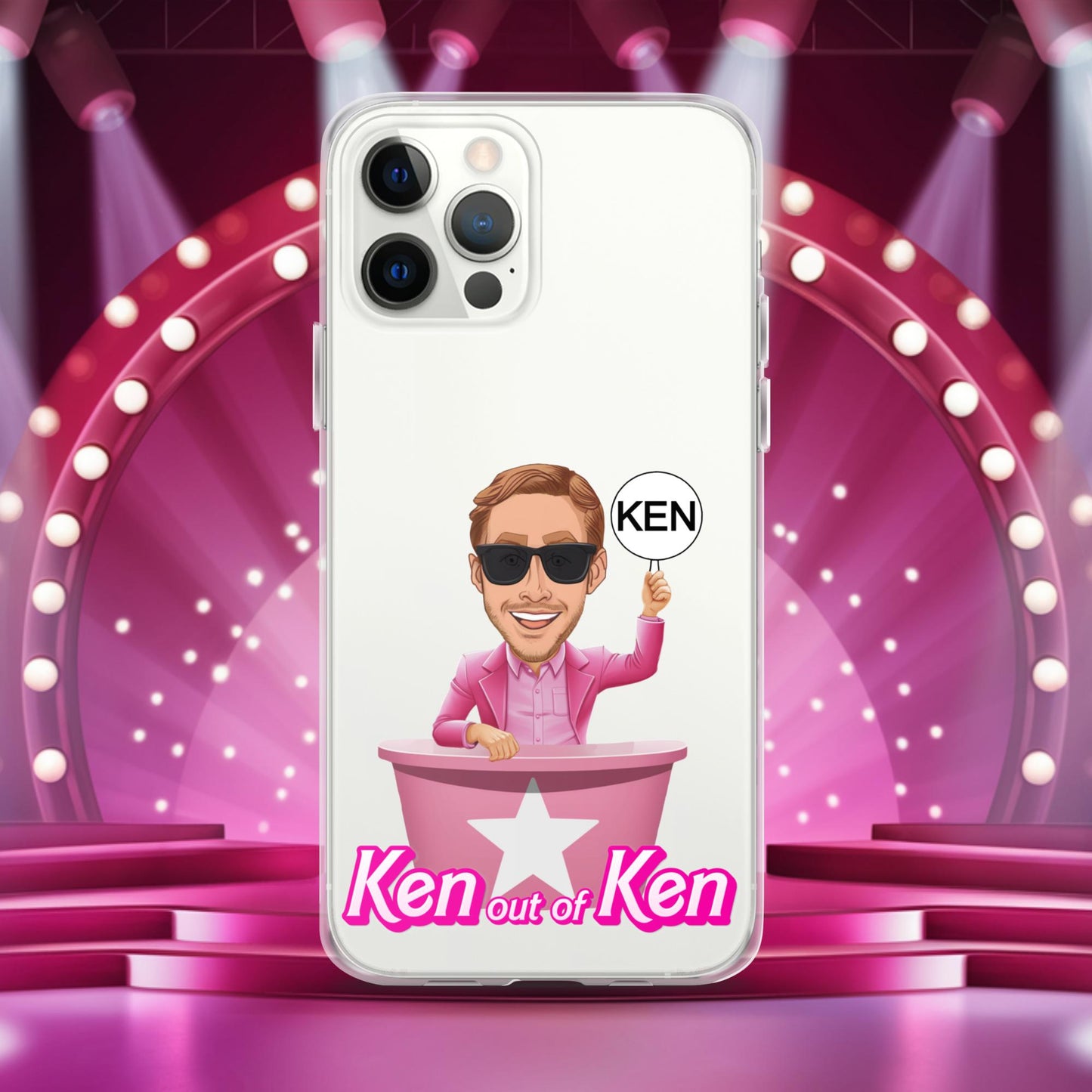 Ken out of Ken Ryan Gosling Barbie Movie Clear Case for iPhone iPhone 12 Pro Max Mobile Phone Cases Barbie Celebrities Ken Movies Ryan Gosling Next Cult Brand