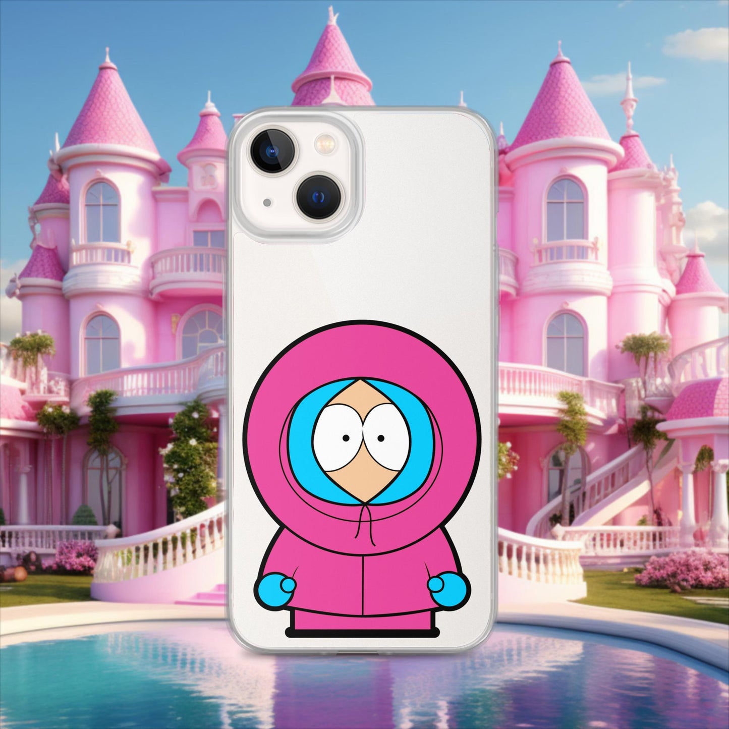 Kenny McCormick Ken Ryan Gosling Barbie South Park Kenny Clear Case for iPhone iPhone 13 Mobile Phone Cases Barbie Ken Kenny Movies South Park TV Shows Next Cult Brand