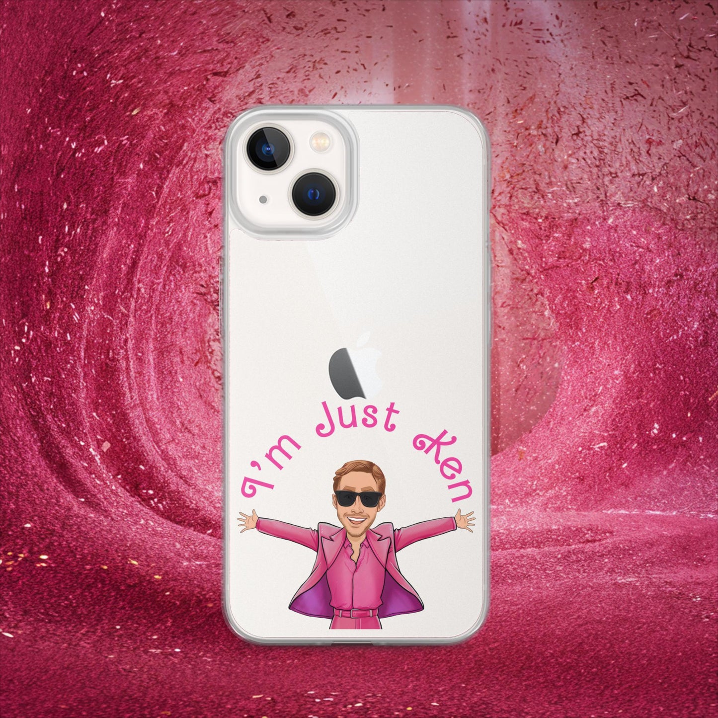 Ken Barbie Ryan Gosling I'm Just Ken Clear Case for iPhone iPhone 13 Mobile Phone Cases Barbie Celebrities Ken Movies Ryan Gosling Next Cult Brand