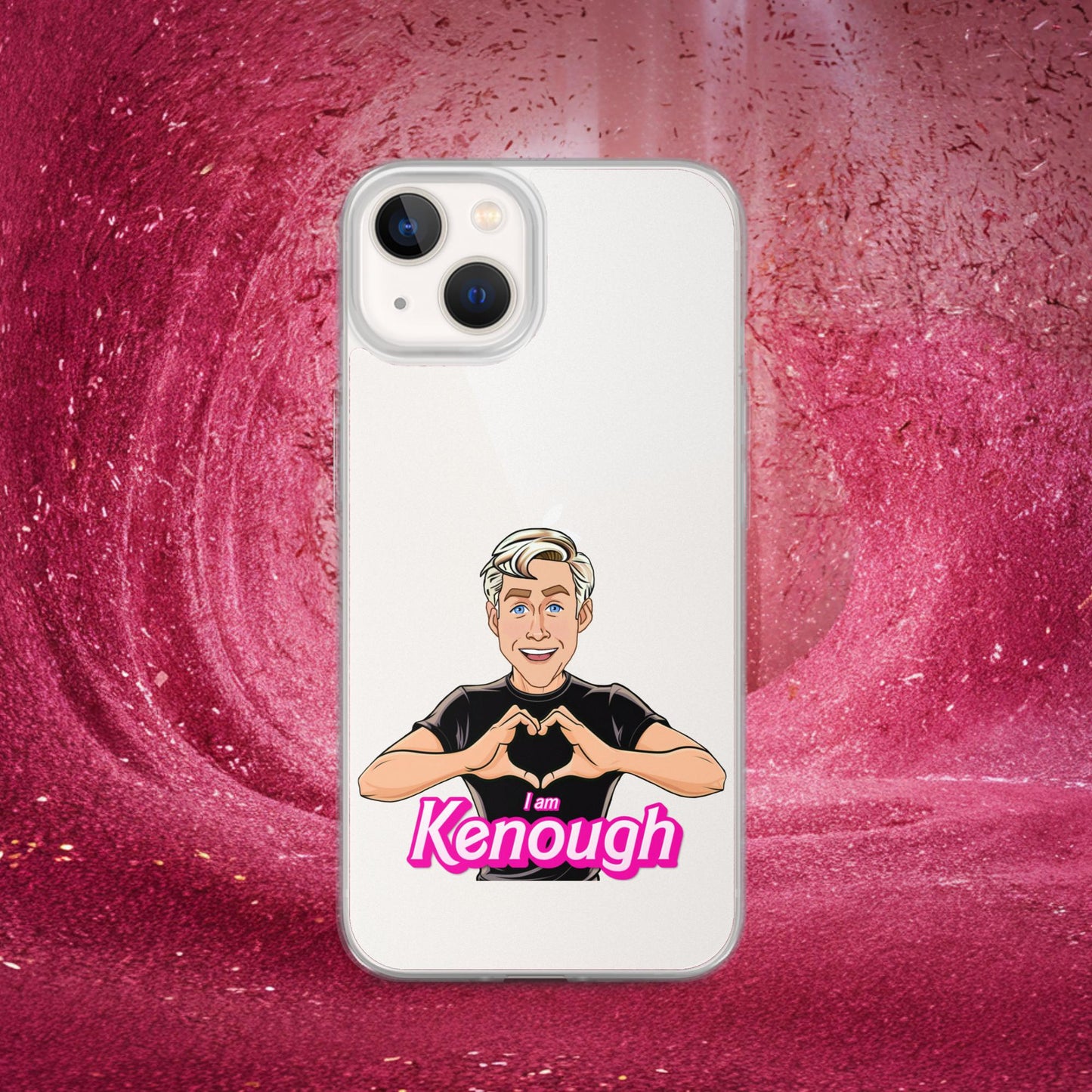 I am Kenough Ryan Gosling Ken Barbie Movie Clear Case for iPhone iPhone 13 Mobile Phone Cases Barbie Celebrities Ken Movies Ryan Gosling Next Cult Brand
