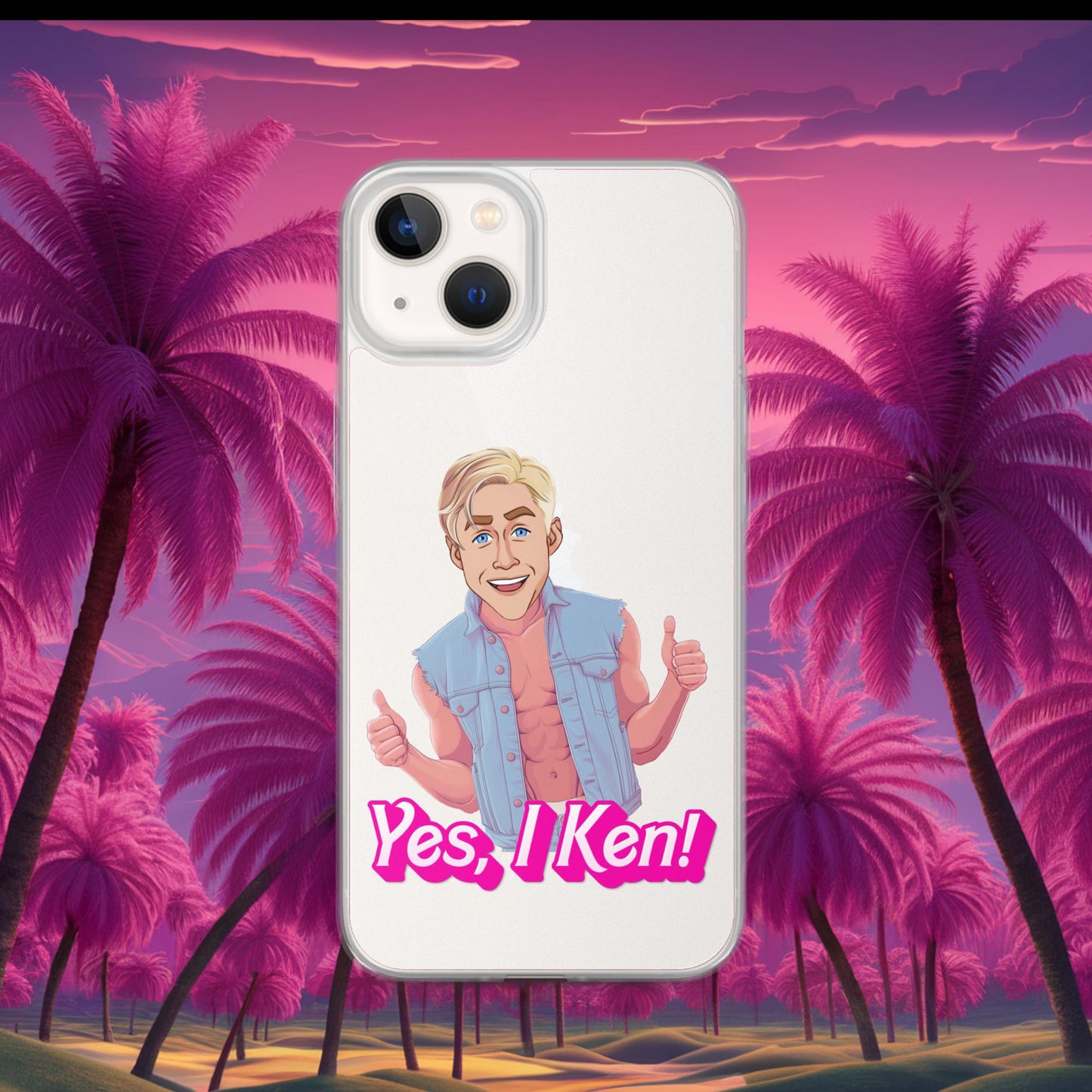 Yes I Ken Yes I can Ryan Gosling Ken Barbie Movie Clear Case for iPhone iPhone 13 Mobile Phone Cases Barbie Celebrities Ken Movies Ryan Gosling Next Cult Brand