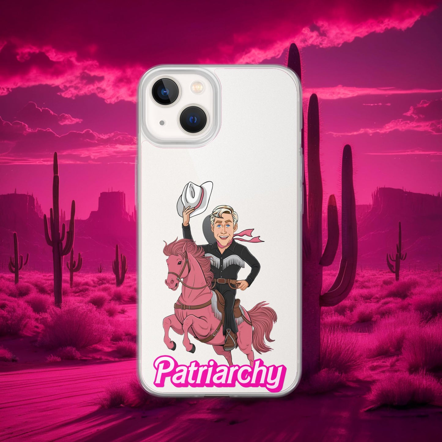 Ken Barbie Movie When I found out the patriarchy wasn't just about horses, I lost interest Clear Case for iPhone iPhone 13 Mobile Phone Cases Barbie Celebrities Ken Movies Ryan Gosling Next Cult Brand