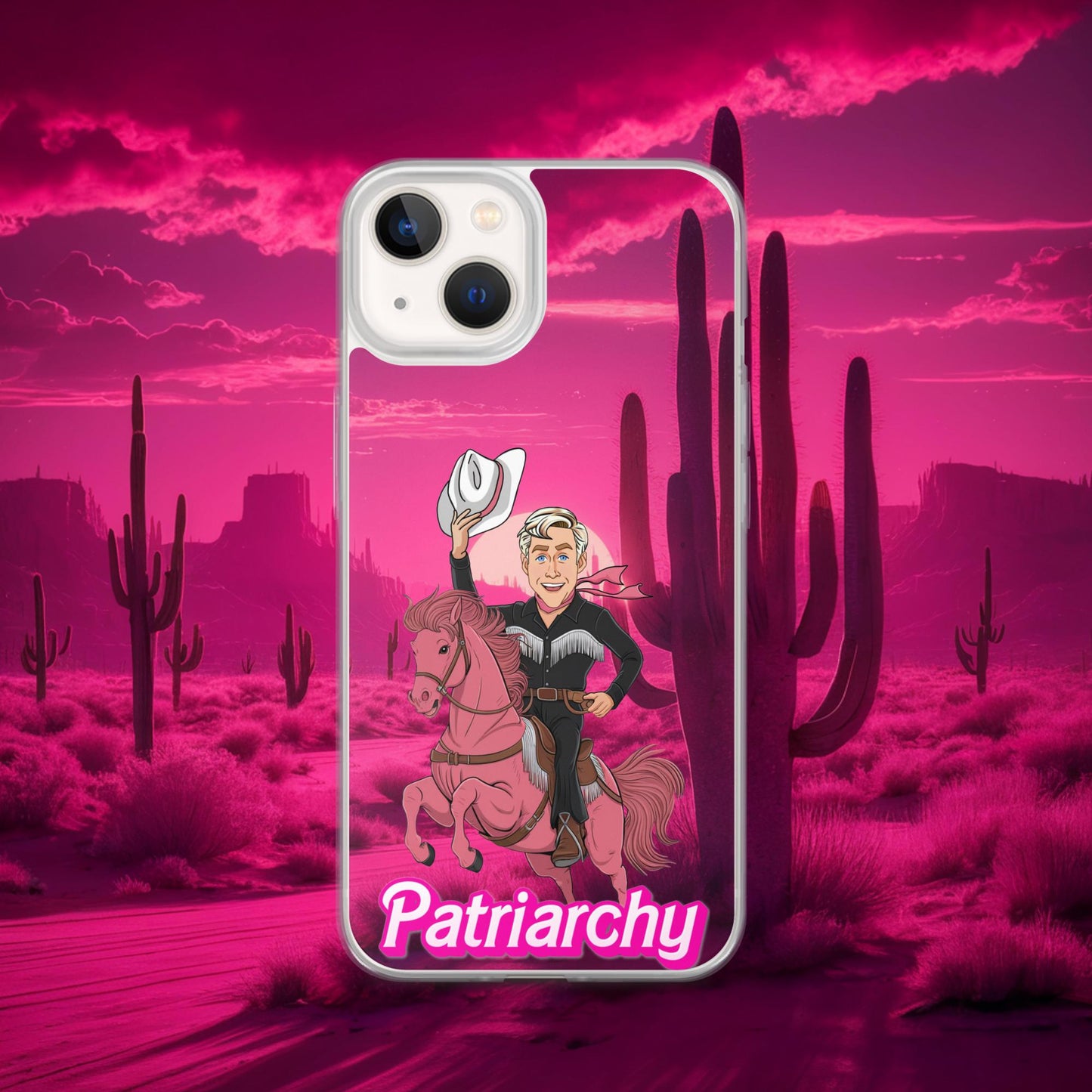 Ken Barbie Movie When I found out the patriarchy wasn't just about horses, I lost interest Clear Case for iPhone iPhone 13 Mobile Phone Cases Barbie Celebrities Ken Movies Ryan Gosling Next Cult Brand