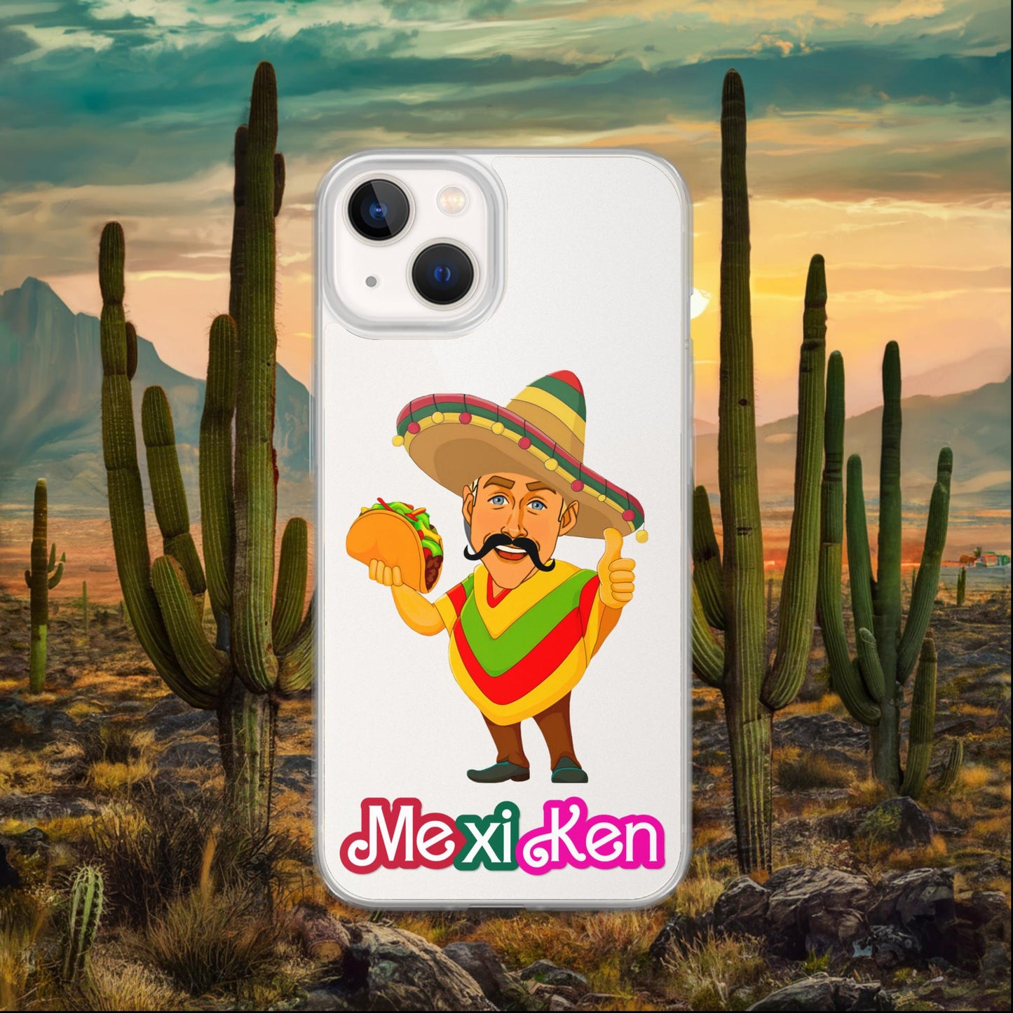 MexiKen Ken Barbie Movie Ryan Gosling Mexican Clear Case for iPhone iPhone 13 Mobile Phone Cases Barbie Celebrities Ken Mexico Movies Ryan Gosling Next Cult Brand