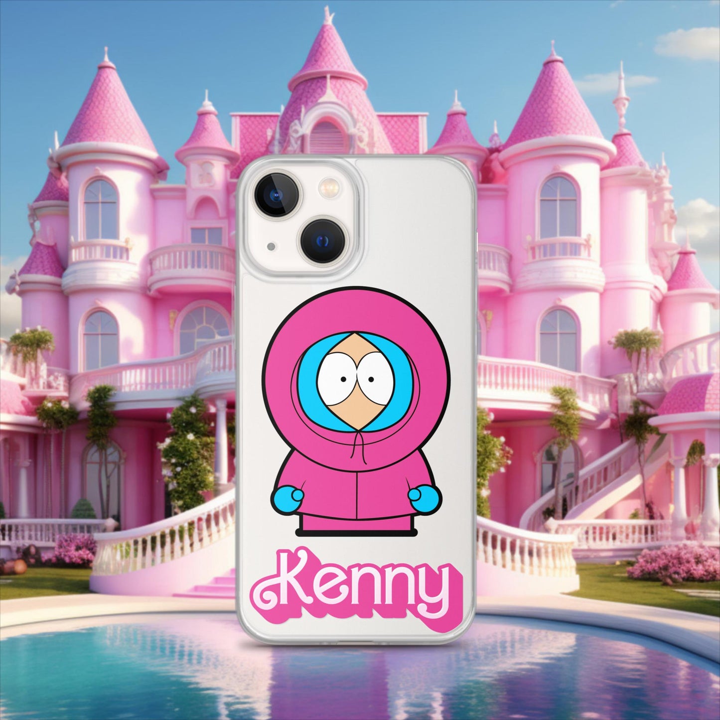Kenny McCormick Ken Ryan Gosling Barbie South Park Kenny Clear Case for iPhone iPhone 13 mini Mobile Phone Cases Barbie Ken Kenny Movies South Park TV Shows Next Cult Brand