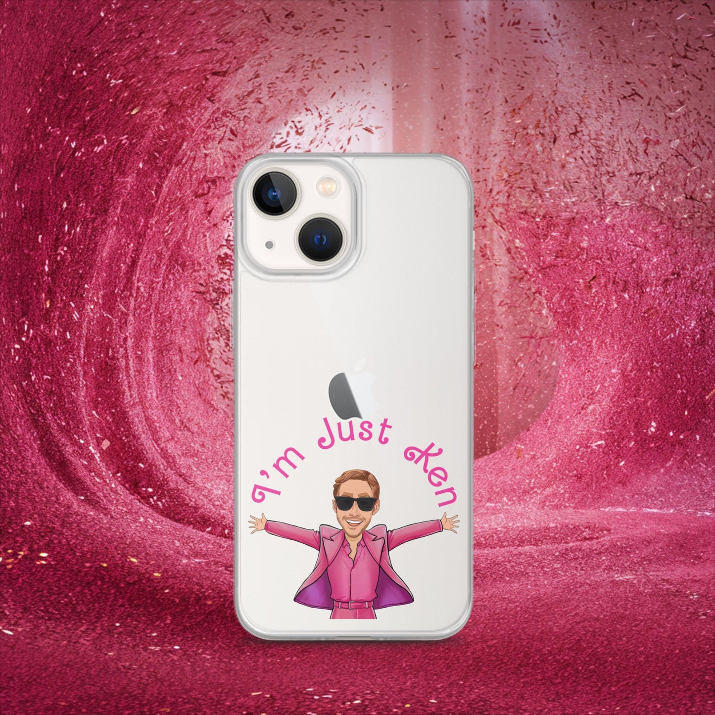 Ken Barbie Ryan Gosling I'm Just Ken Clear Case for iPhone iPhone 13 mini Mobile Phone Cases Barbie Celebrities Ken Movies Ryan Gosling Next Cult Brand