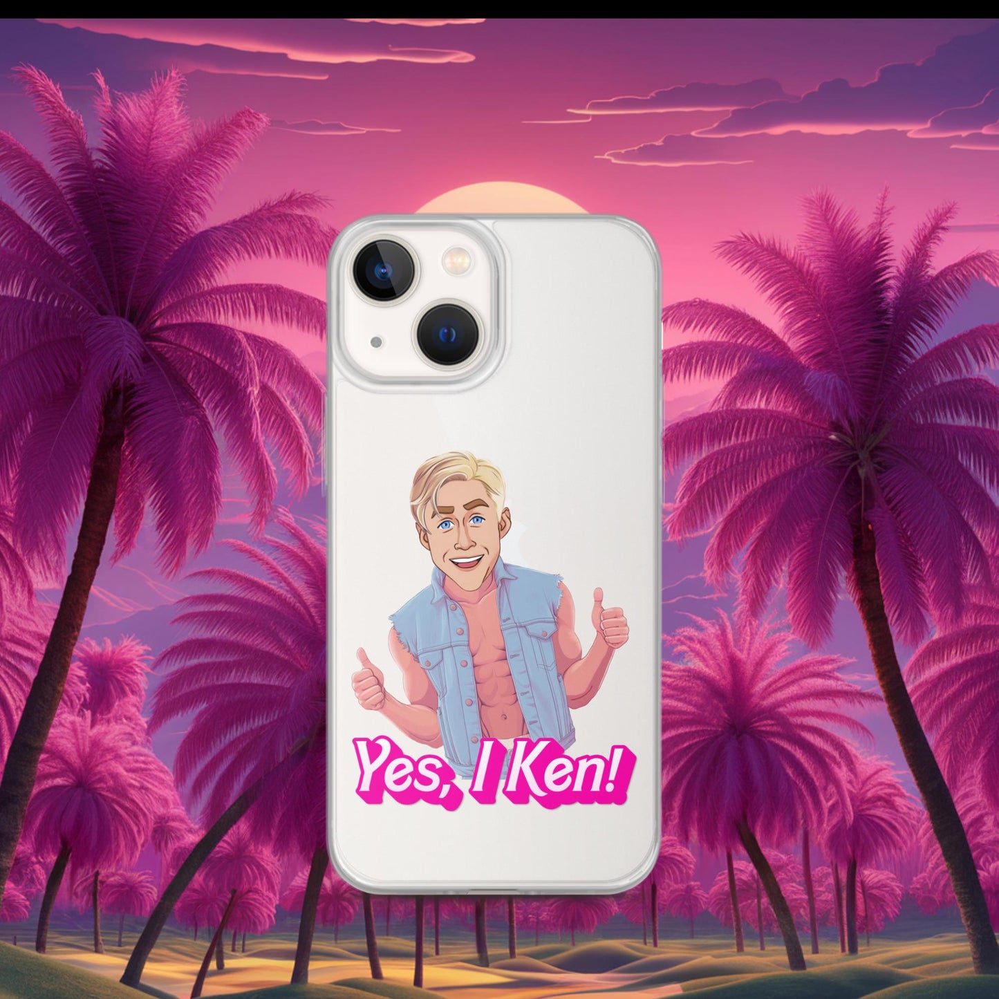 Yes I Ken Yes I can Ryan Gosling Ken Barbie Movie Clear Case for iPhone iPhone 13 mini Mobile Phone Cases Barbie Celebrities Ken Movies Ryan Gosling Next Cult Brand