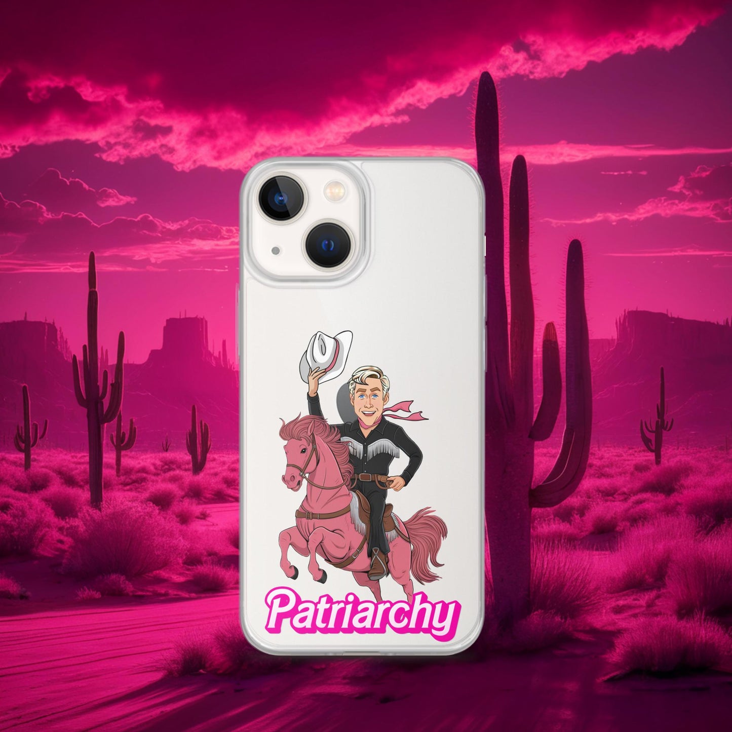 Ken Barbie Movie When I found out the patriarchy wasn't just about horses, I lost interest Clear Case for iPhone iPhone 13 mini Mobile Phone Cases Barbie Celebrities Ken Movies Ryan Gosling Next Cult Brand