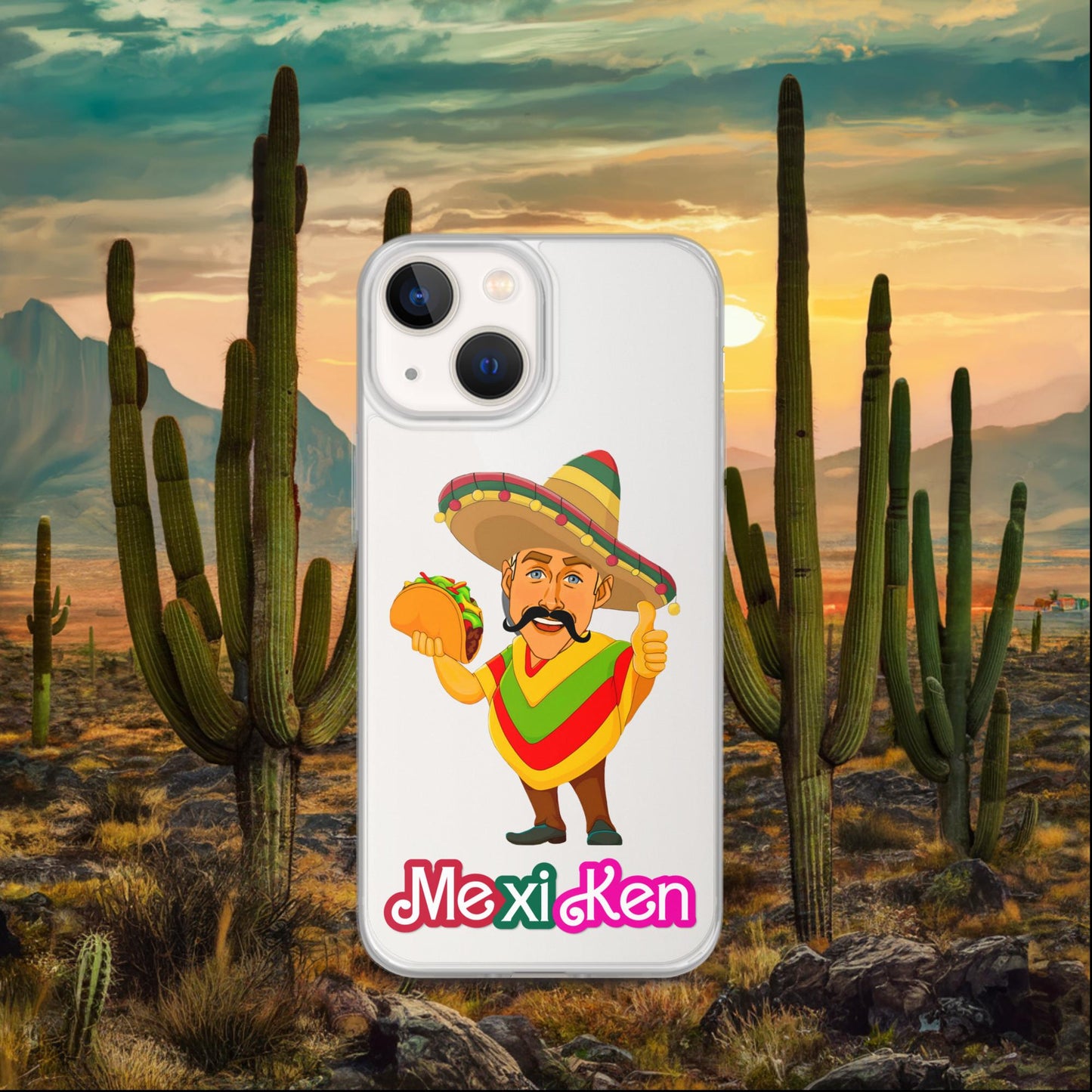 MexiKen Ken Barbie Movie Ryan Gosling Mexican Clear Case for iPhone iPhone 13 mini Mobile Phone Cases Barbie Celebrities Ken Mexico Movies Ryan Gosling Next Cult Brand