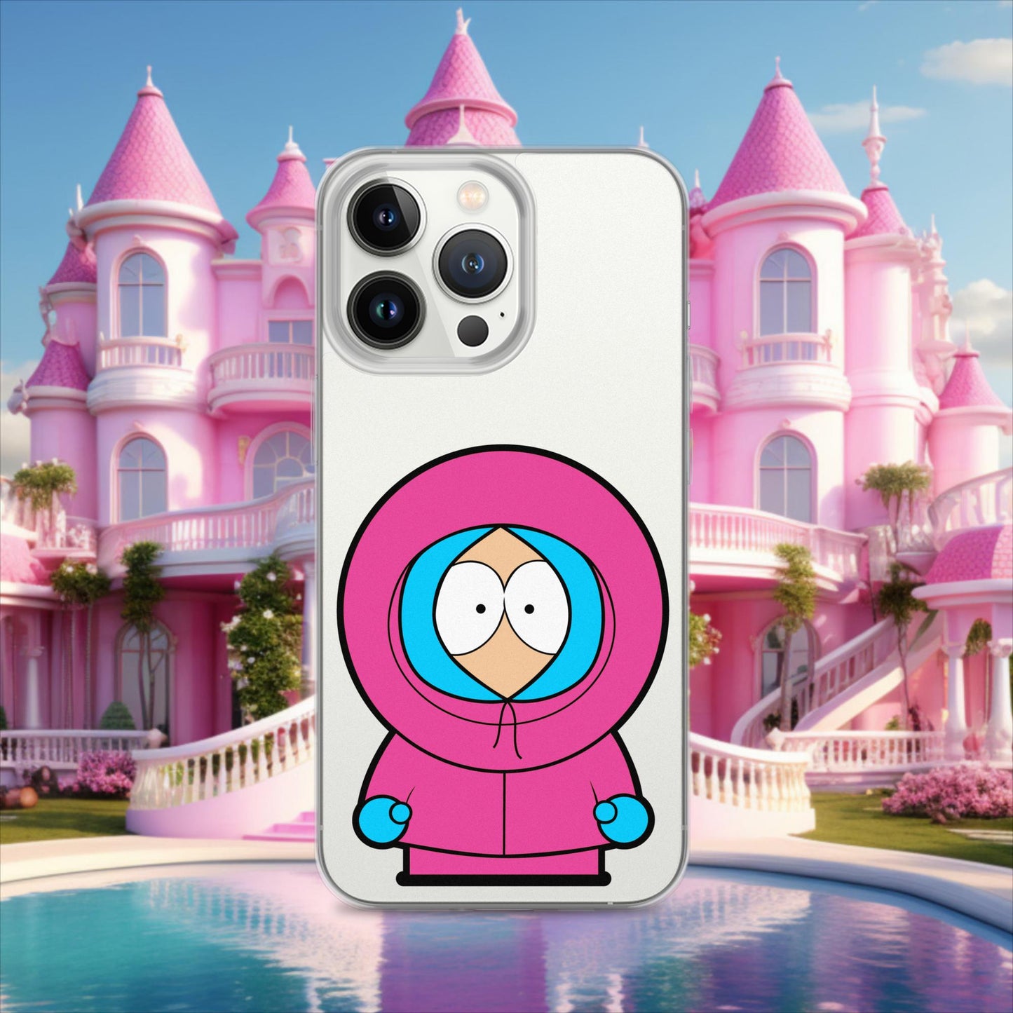Kenny McCormick Ken Ryan Gosling Barbie South Park Kenny Clear Case for iPhone iPhone 13 Pro Mobile Phone Cases Barbie Ken Kenny Movies South Park TV Shows Next Cult Brand