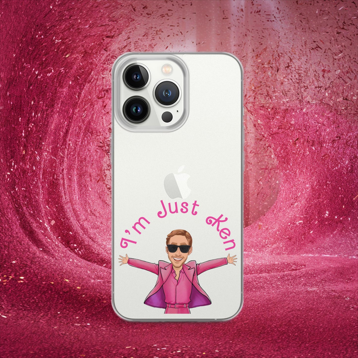 Ken Barbie Ryan Gosling I'm Just Ken Clear Case for iPhone iPhone 13 Pro Mobile Phone Cases Barbie Celebrities Ken Movies Ryan Gosling Next Cult Brand