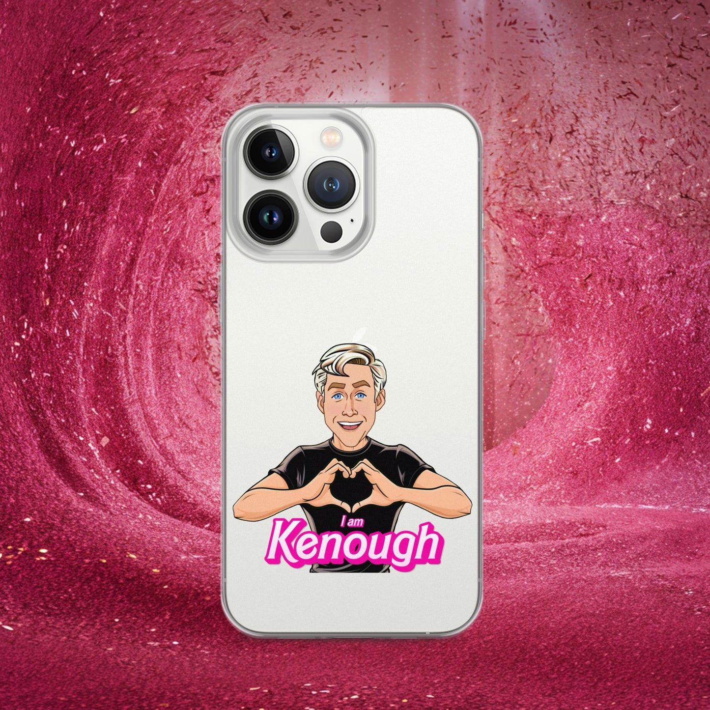 I am Kenough Ryan Gosling Ken Barbie Movie Clear Case for iPhone iPhone 13 Pro Mobile Phone Cases Barbie Celebrities Ken Movies Ryan Gosling Next Cult Brand