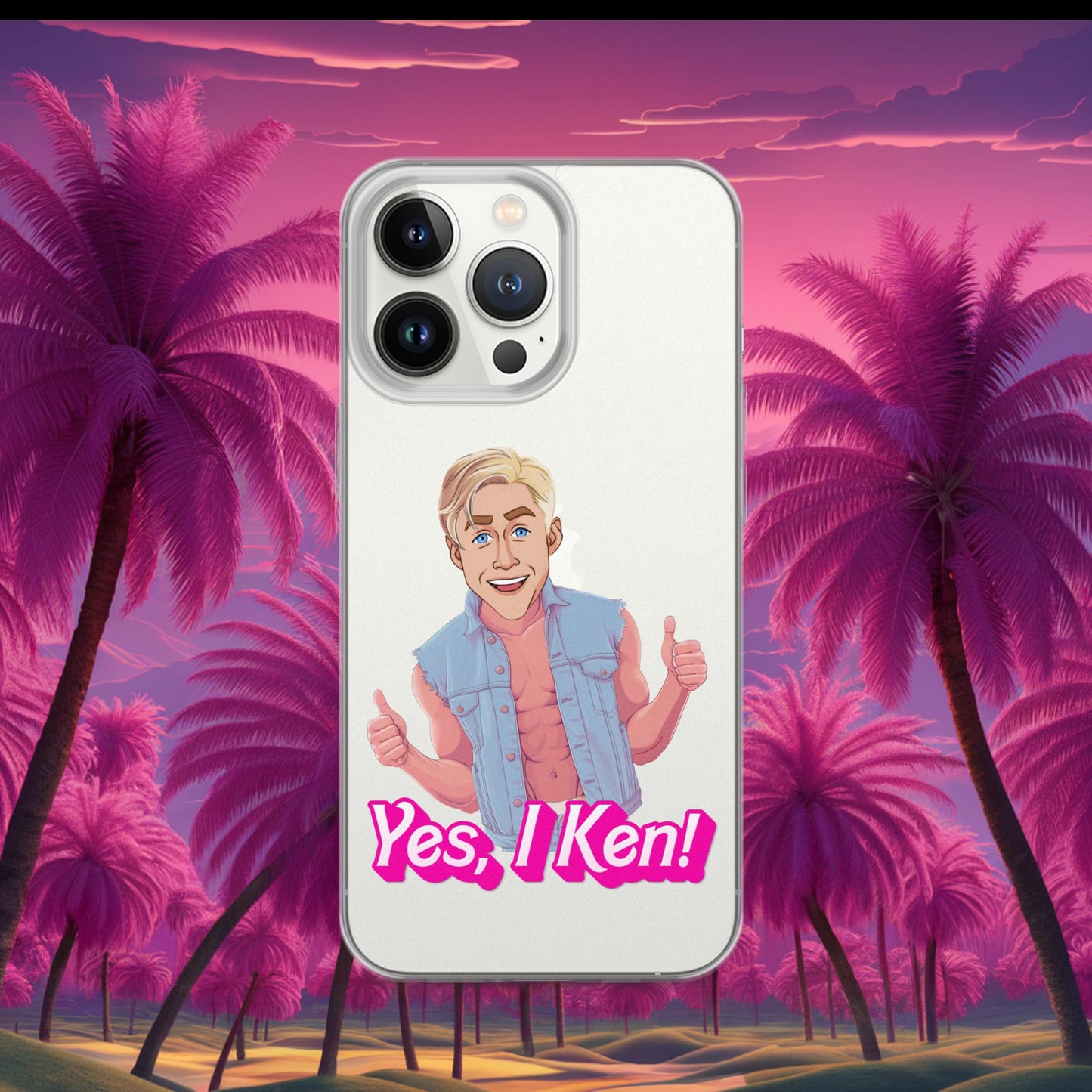Yes I Ken Yes I can Ryan Gosling Ken Barbie Movie Clear Case for iPhone iPhone 13 Pro Mobile Phone Cases Barbie Celebrities Ken Movies Ryan Gosling Next Cult Brand