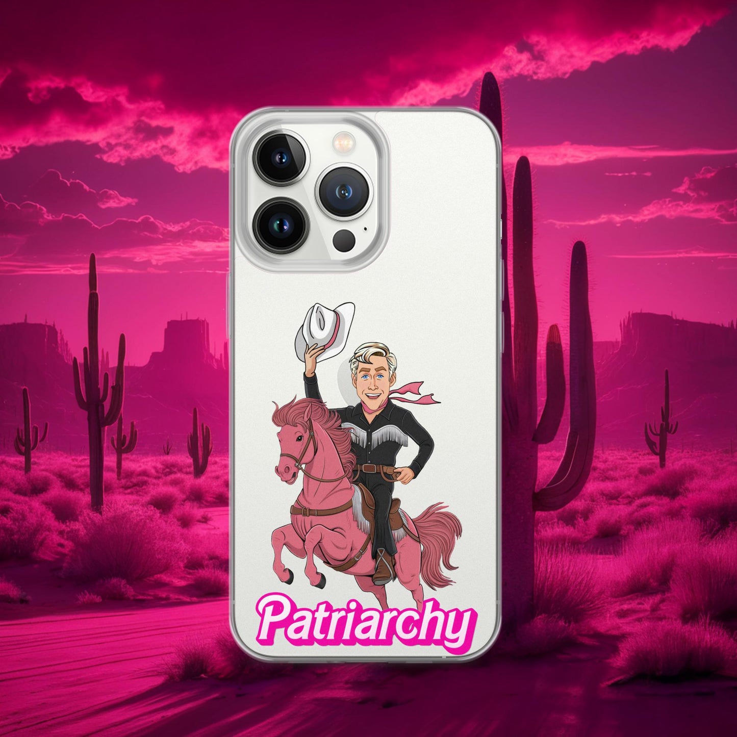 Ken Barbie Movie When I found out the patriarchy wasn't just about horses, I lost interest Clear Case for iPhone iPhone 13 Pro Mobile Phone Cases Barbie Celebrities Ken Movies Ryan Gosling Next Cult Brand