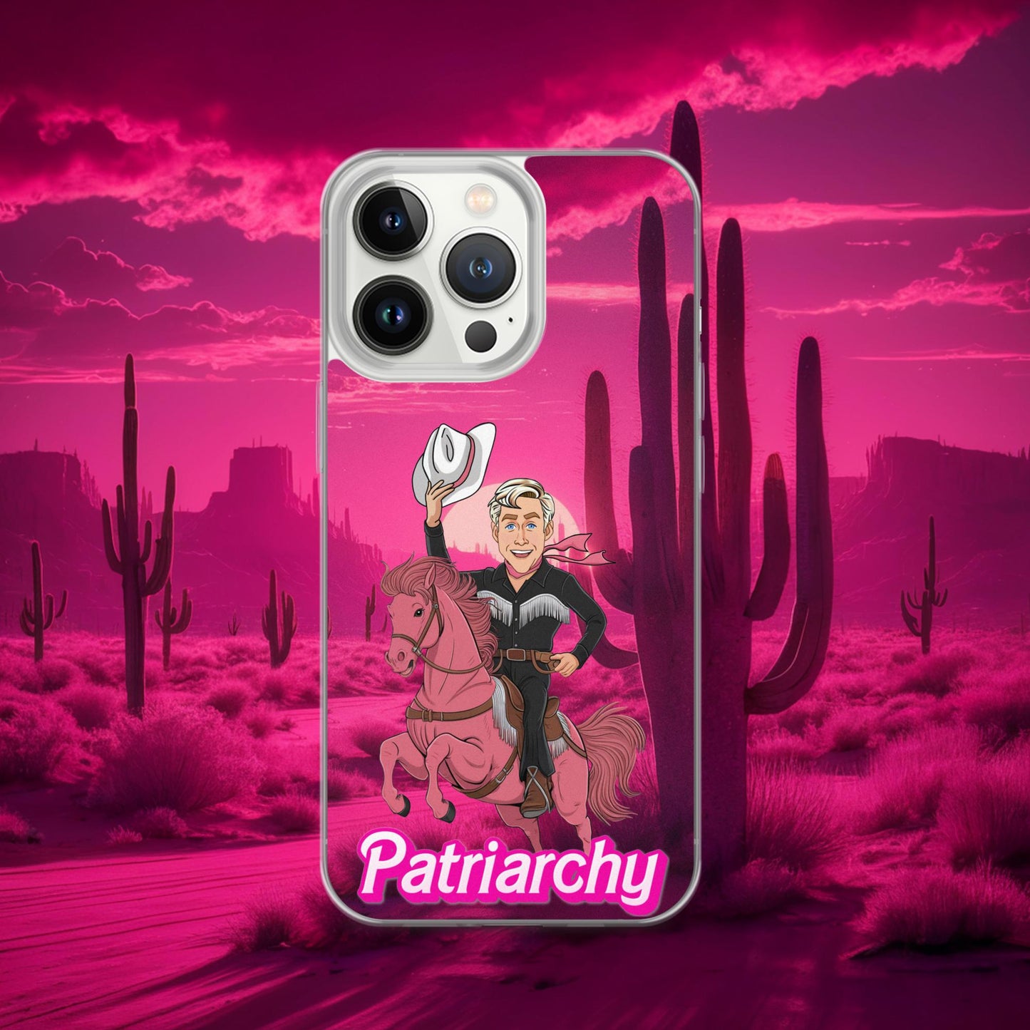 Ken Barbie Movie When I found out the patriarchy wasn't just about horses, I lost interest Clear Case for iPhone iPhone 13 Pro Mobile Phone Cases Barbie Celebrities Ken Movies Ryan Gosling Next Cult Brand