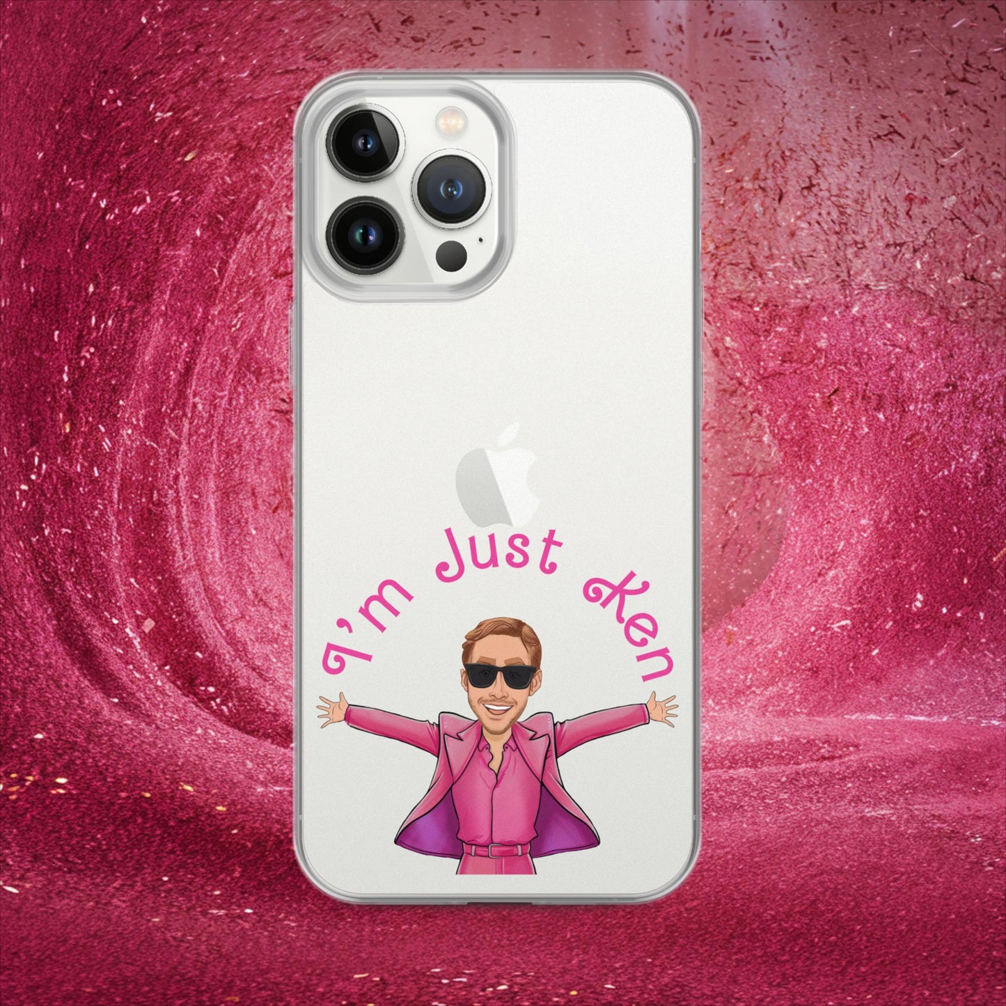 Ken Barbie Ryan Gosling I'm Just Ken Clear Case for iPhone iPhone 13 Pro Max Mobile Phone Cases Barbie Celebrities Ken Movies Ryan Gosling Next Cult Brand
