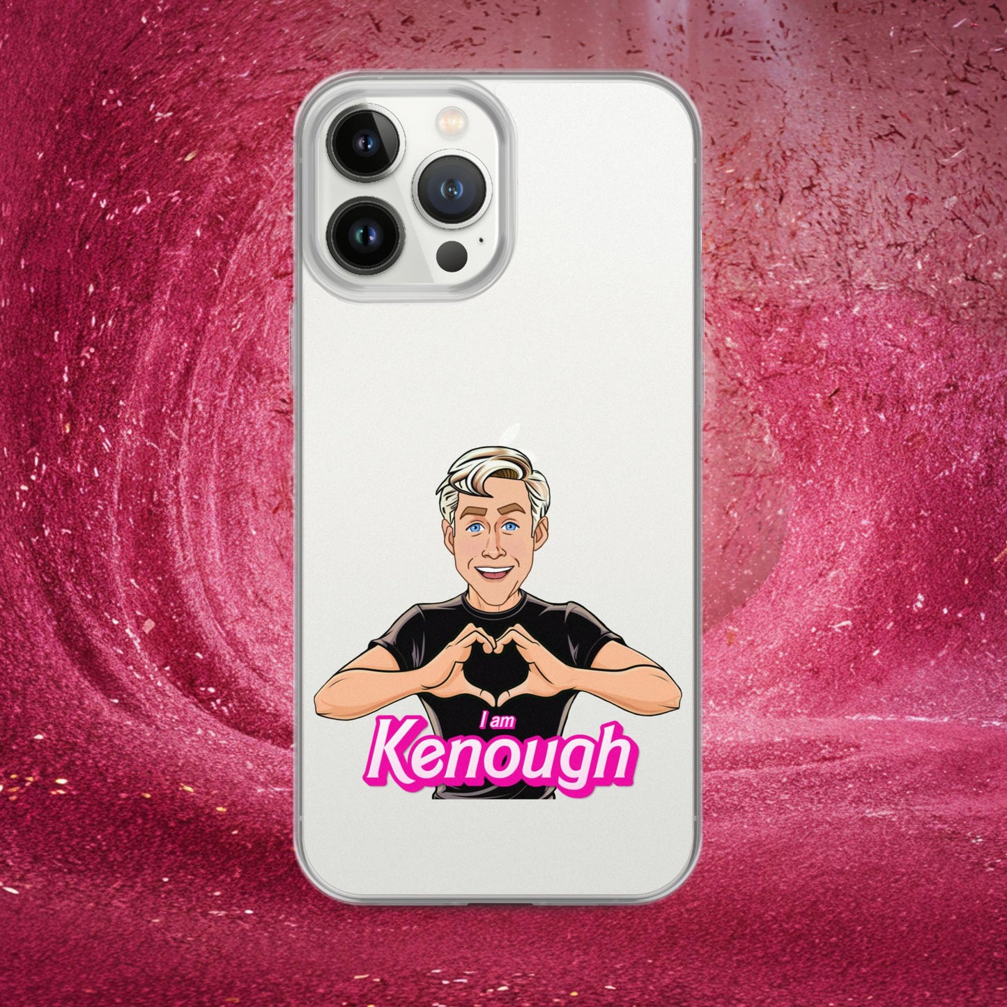 I am Kenough Ryan Gosling Ken Barbie Movie Clear Case for iPhone iPhone 13 Pro Max Mobile Phone Cases Barbie Celebrities Ken Movies Ryan Gosling Next Cult Brand