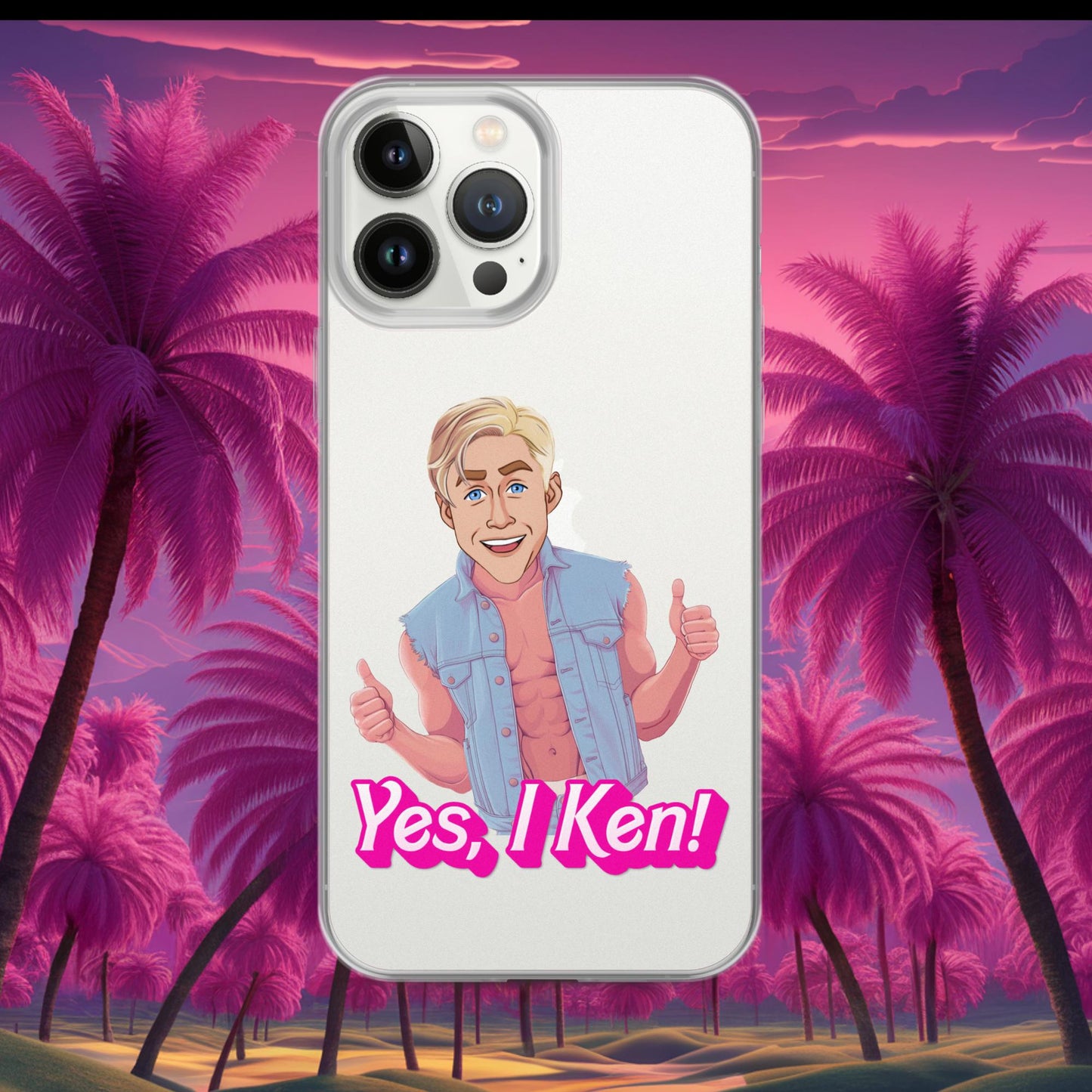 Yes I Ken Yes I can Ryan Gosling Ken Barbie Movie Clear Case for iPhone iPhone 13 Pro Max Mobile Phone Cases Barbie Celebrities Ken Movies Ryan Gosling Next Cult Brand