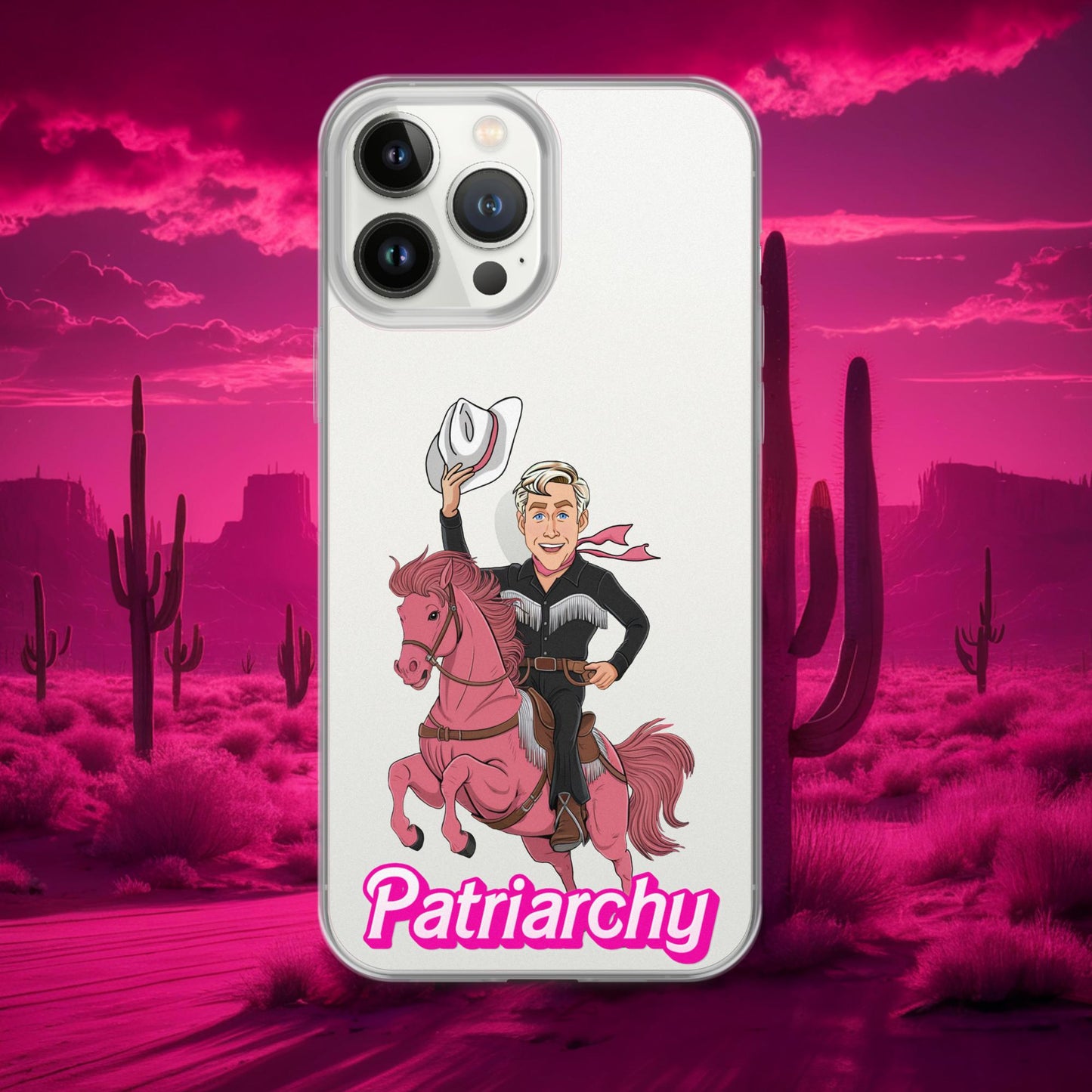 Ken Barbie Movie When I found out the patriarchy wasn't just about horses, I lost interest Clear Case for iPhone iPhone 13 Pro Max Mobile Phone Cases Barbie Celebrities Ken Movies Ryan Gosling Next Cult Brand