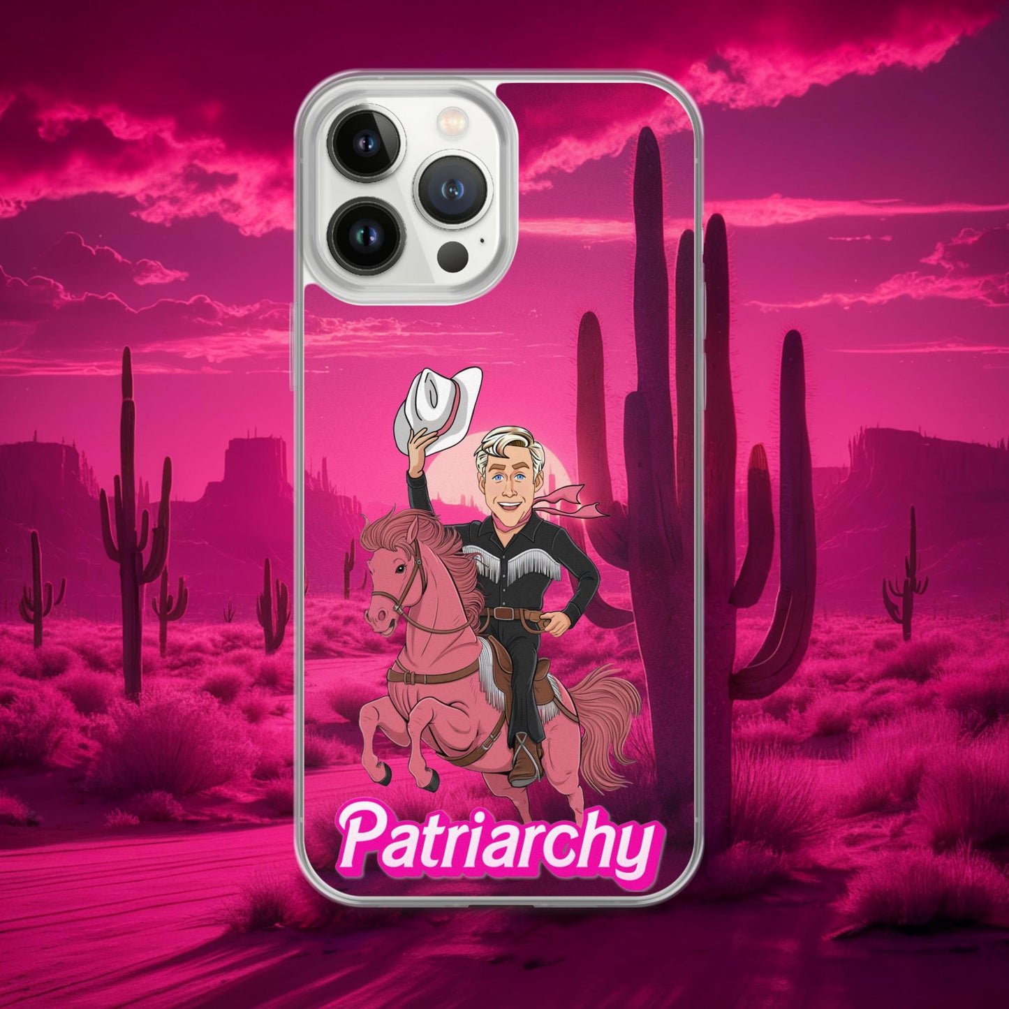 Ken Barbie Movie When I found out the patriarchy wasn't just about horses, I lost interest Clear Case for iPhone iPhone 13 Pro Max Mobile Phone Cases Barbie Celebrities Ken Movies Ryan Gosling Next Cult Brand