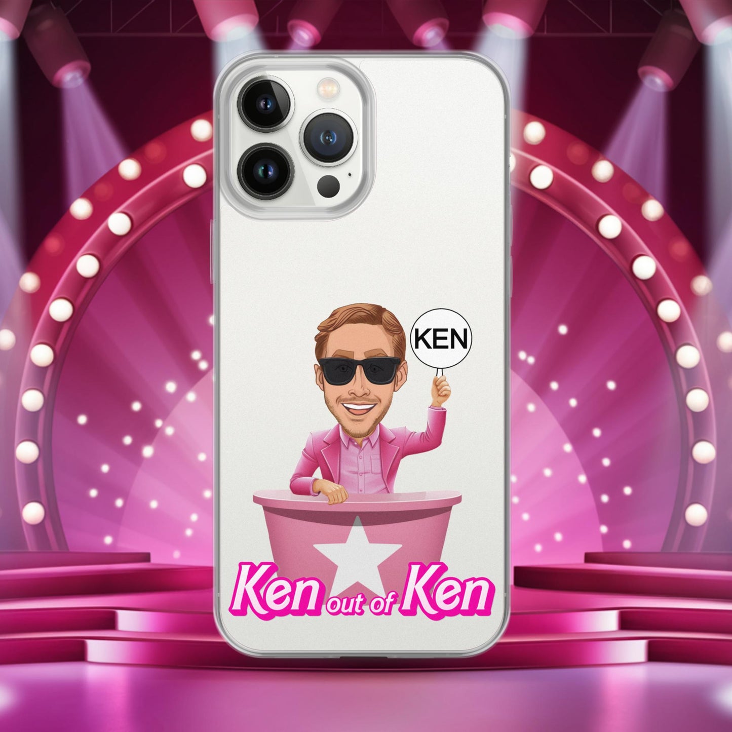 Ken out of Ken Ryan Gosling Barbie Movie Clear Case for iPhone iPhone 13 Pro Max Mobile Phone Cases Barbie Celebrities Ken Movies Ryan Gosling Next Cult Brand