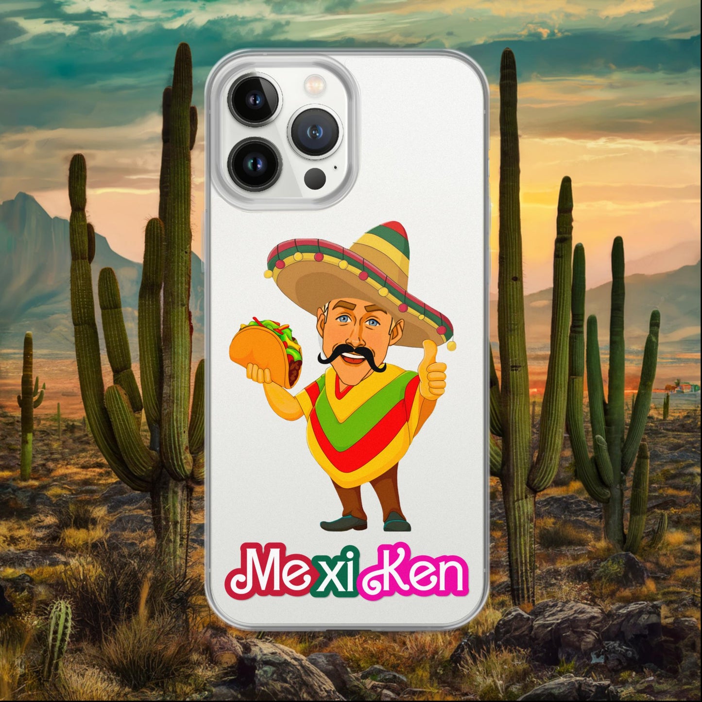 MexiKen Ken Barbie Movie Ryan Gosling Mexican Clear Case for iPhone iPhone 13 Pro Max Mobile Phone Cases Barbie Celebrities Ken Mexico Movies Ryan Gosling Next Cult Brand