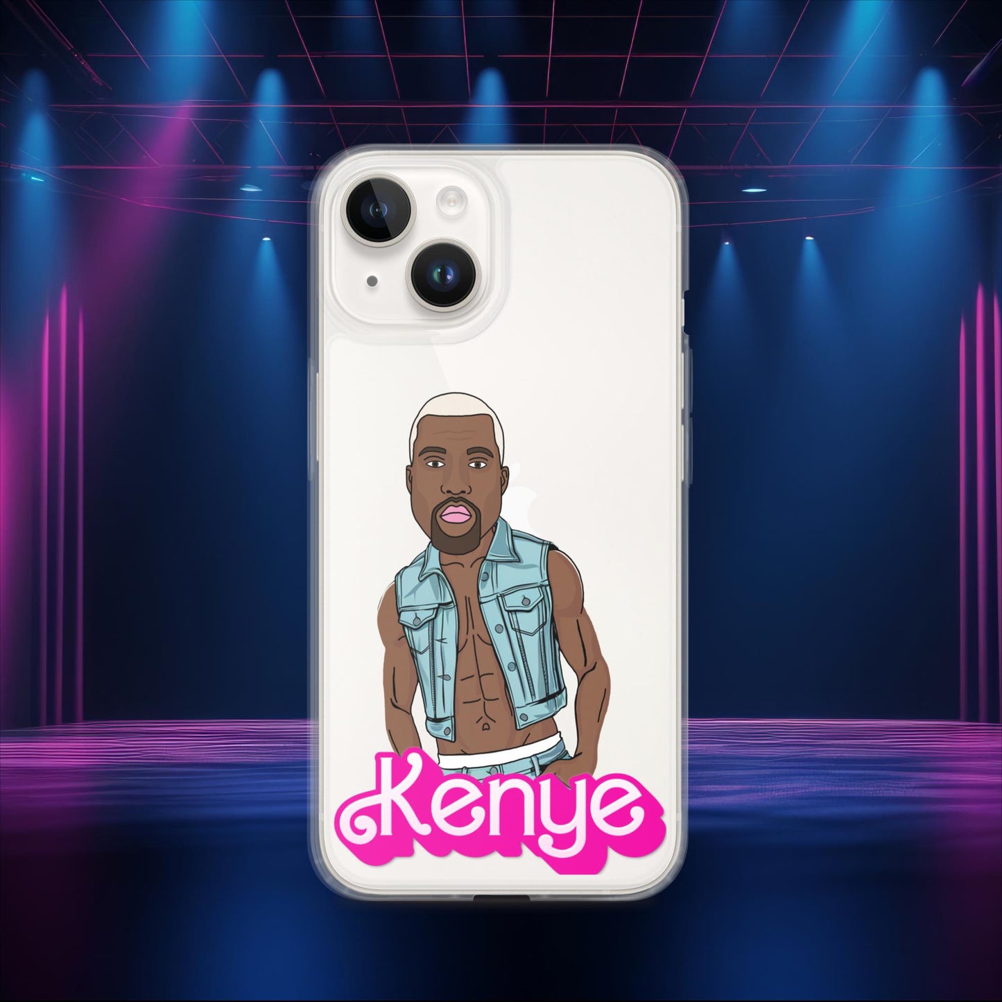 Kenye Barbie Ken Ryan Gosling Kanye West Clear Case for iPhone iPhone 14 Mobile Phone Cases Barbie Kanye West Ken Movies Music Next Cult Brand