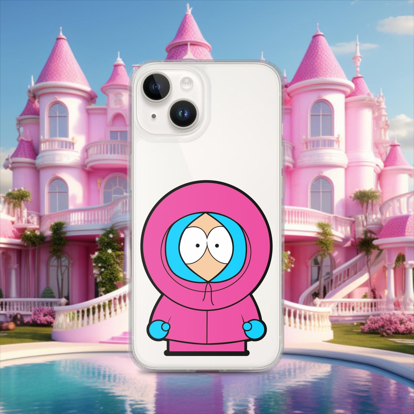 Kenny McCormick Ken Ryan Gosling Barbie South Park Kenny Clear Case for iPhone iPhone 14 Mobile Phone Cases Barbie Ken Kenny Movies South Park TV Shows Next Cult Brand