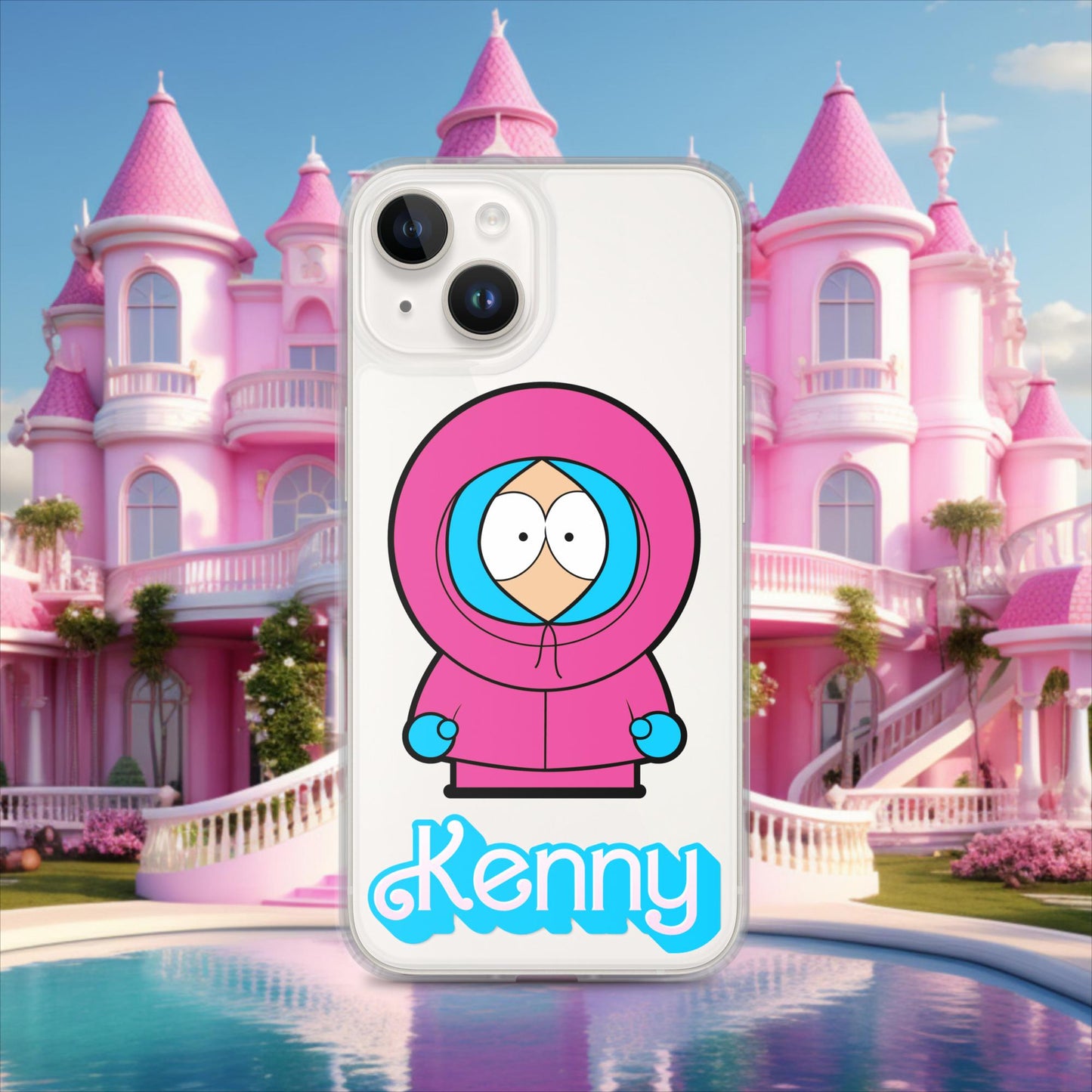 Kenny McCormick Ken Ryan Gosling Barbie South Park Kenny Clear Case for iPhone iPhone 14 Mobile Phone Cases Barbie Ken Kenny Movies South Park TV Shows Next Cult Brand