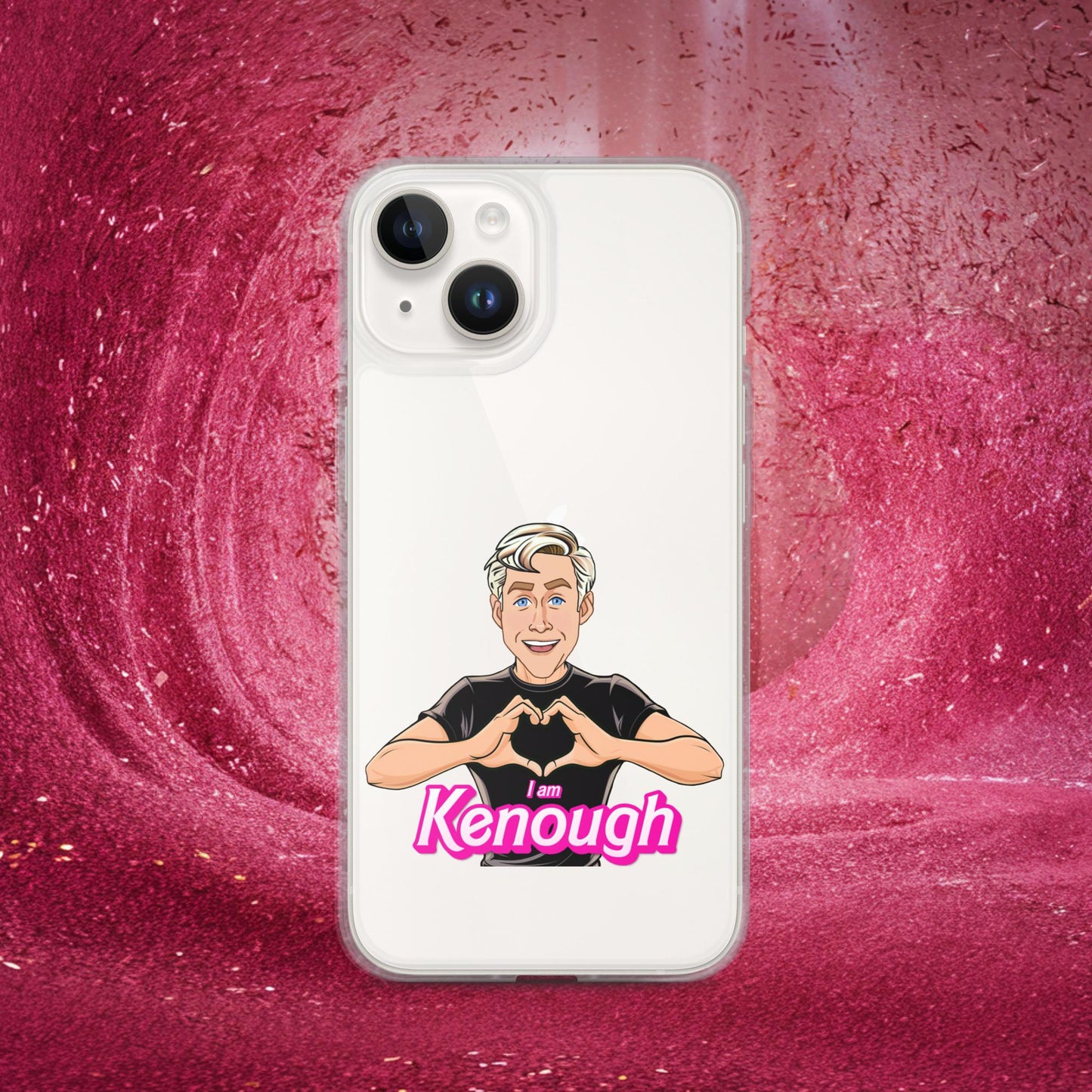 I am Kenough Ryan Gosling Ken Barbie Movie Clear Case for iPhone iPhone 14 Mobile Phone Cases Barbie Celebrities Ken Movies Ryan Gosling Next Cult Brand