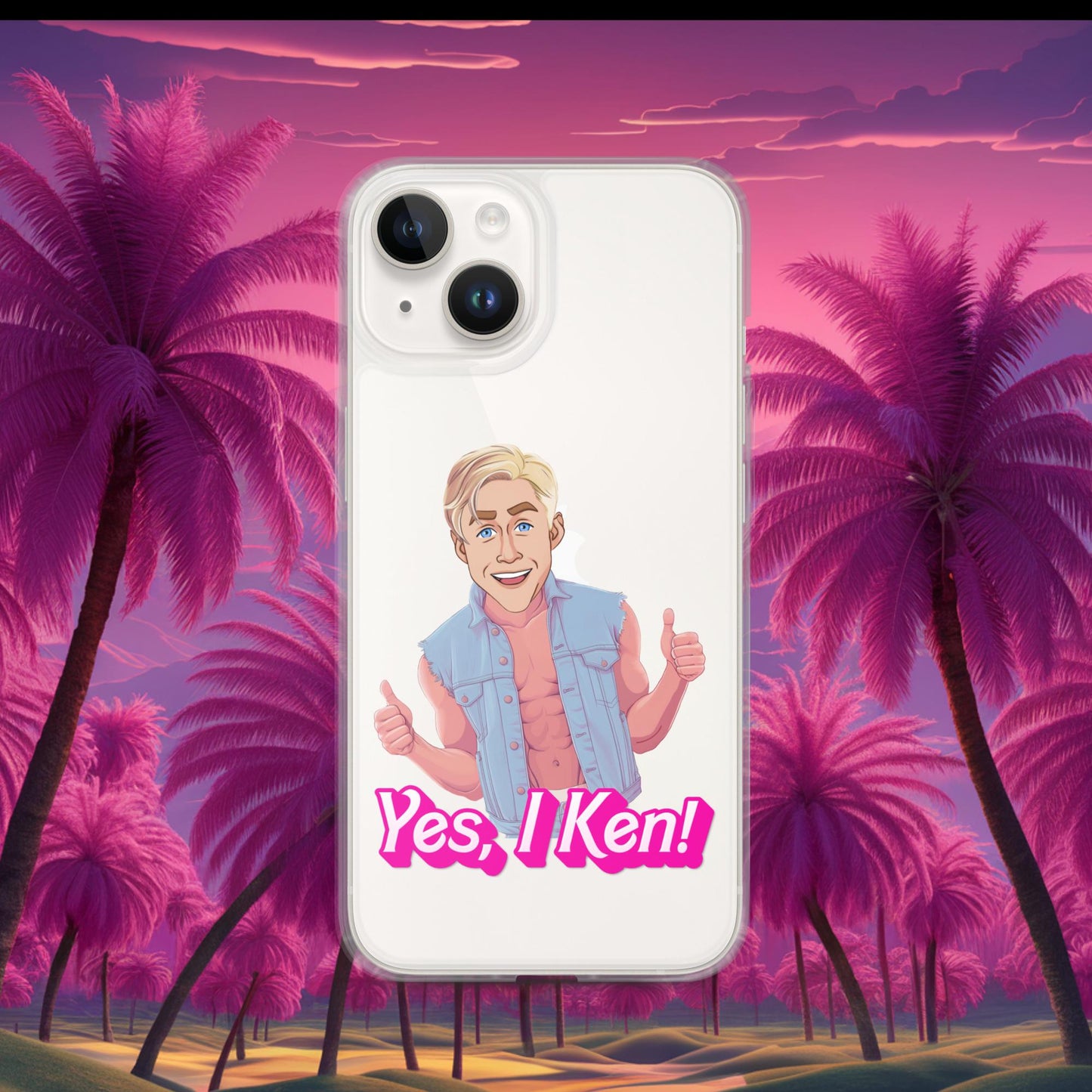 Yes I Ken Yes I can Ryan Gosling Ken Barbie Movie Clear Case for iPhone iPhone 14 Mobile Phone Cases Barbie Celebrities Ken Movies Ryan Gosling Next Cult Brand