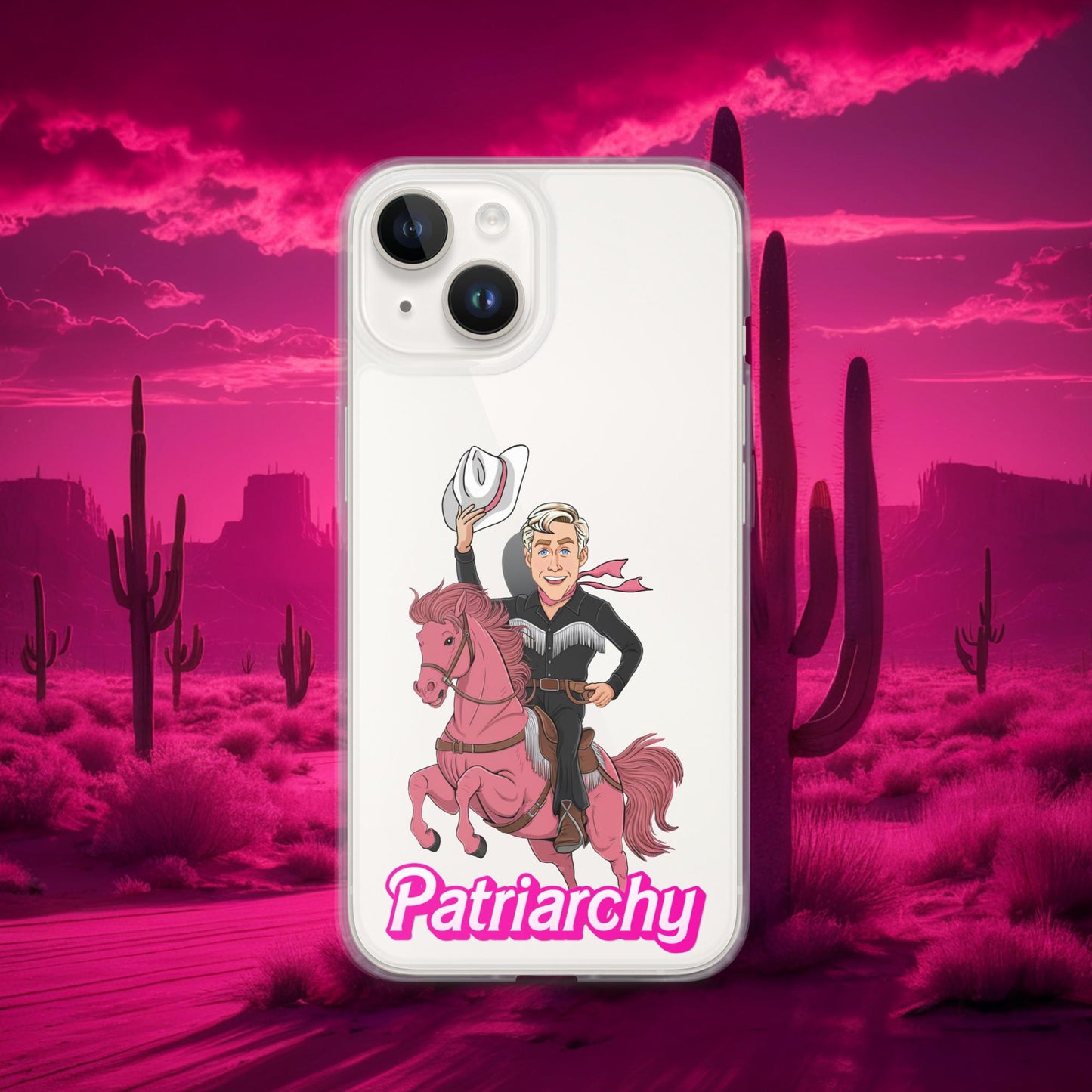 Ken Barbie Movie When I found out the patriarchy wasn't just about horses, I lost interest Clear Case for iPhone iPhone 14 Mobile Phone Cases Barbie Celebrities Ken Movies Ryan Gosling Next Cult Brand