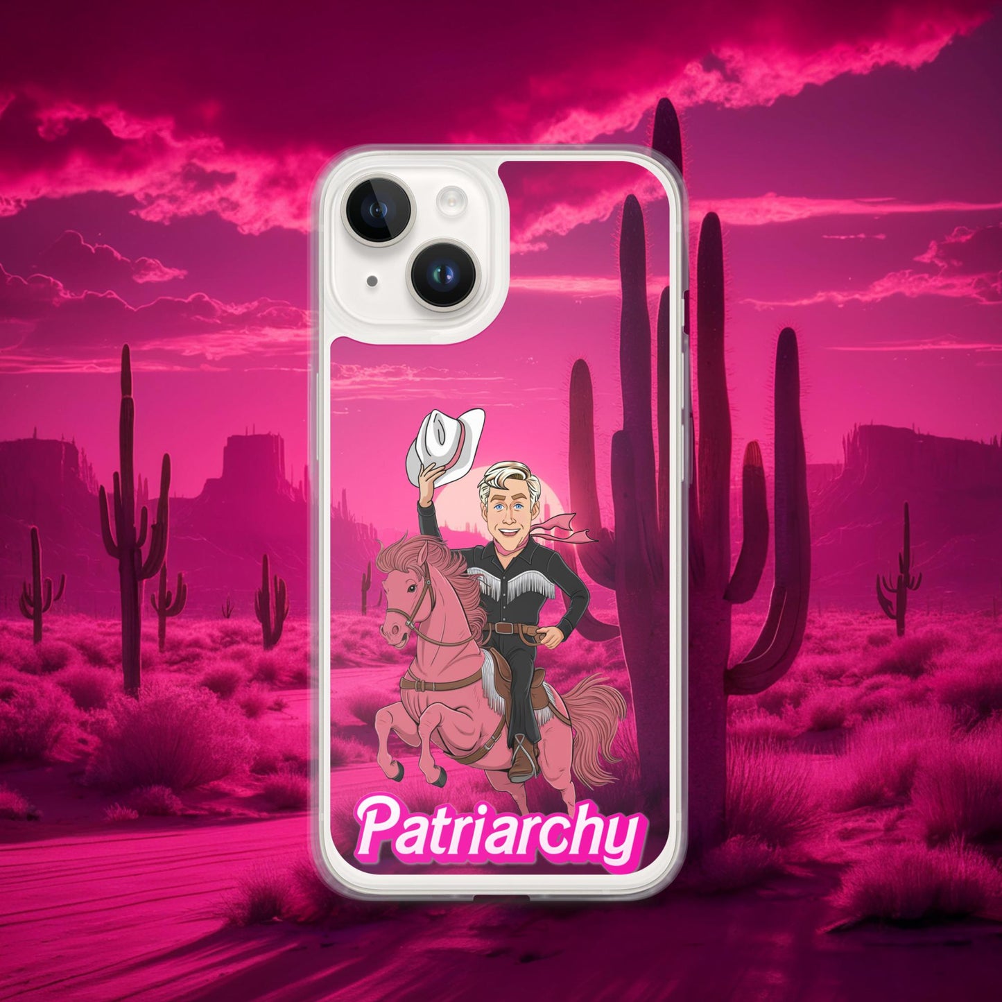 Ken Barbie Movie When I found out the patriarchy wasn't just about horses, I lost interest Clear Case for iPhone iPhone 14 Mobile Phone Cases Barbie Celebrities Ken Movies Ryan Gosling Next Cult Brand