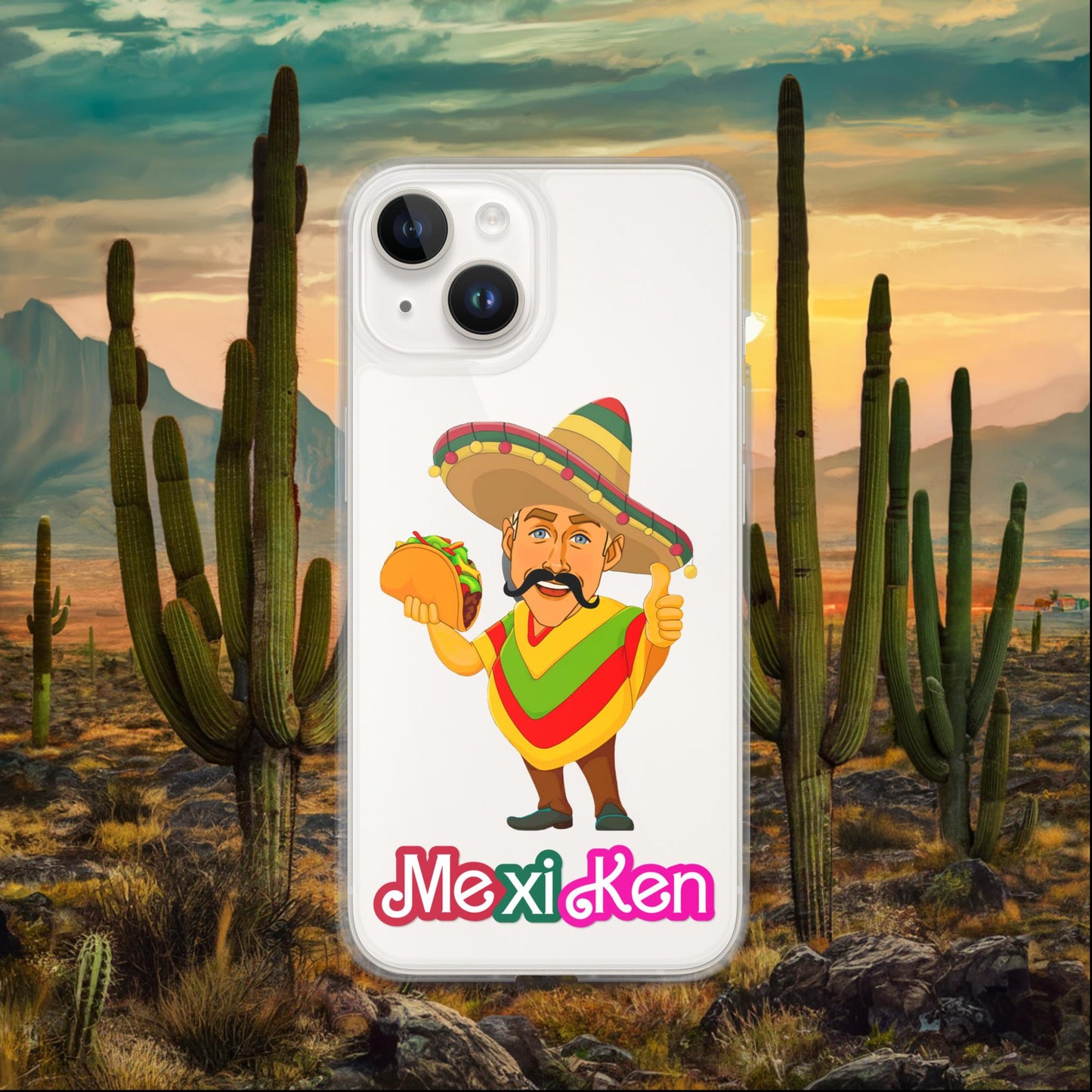 MexiKen Ken Barbie Movie Ryan Gosling Mexican Clear Case for iPhone iPhone 14 Mobile Phone Cases Barbie Celebrities Ken Mexico Movies Ryan Gosling Next Cult Brand