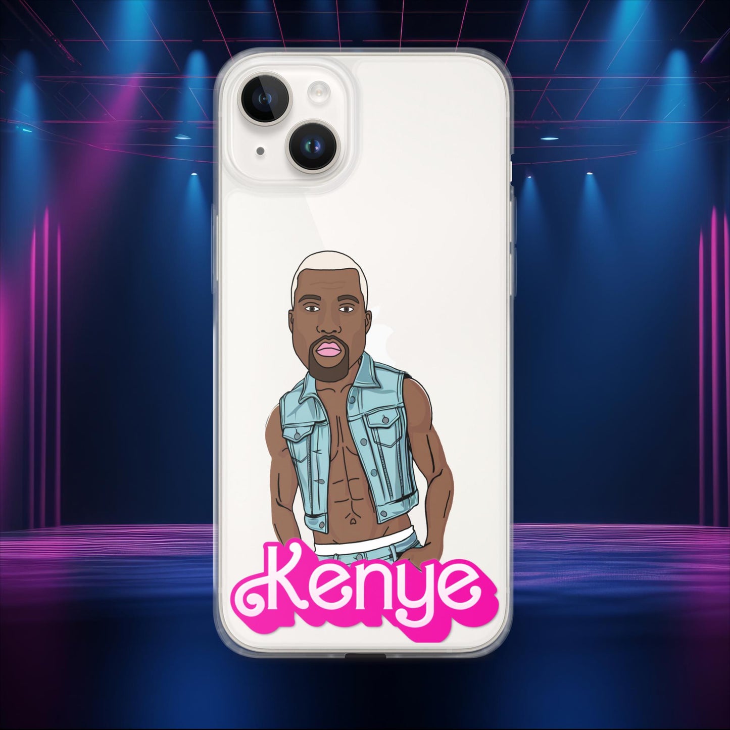 Kenye Barbie Ken Ryan Gosling Kanye West Clear Case for iPhone iPhone 14 Plus Mobile Phone Cases Barbie Kanye West Ken Movies Music Next Cult Brand