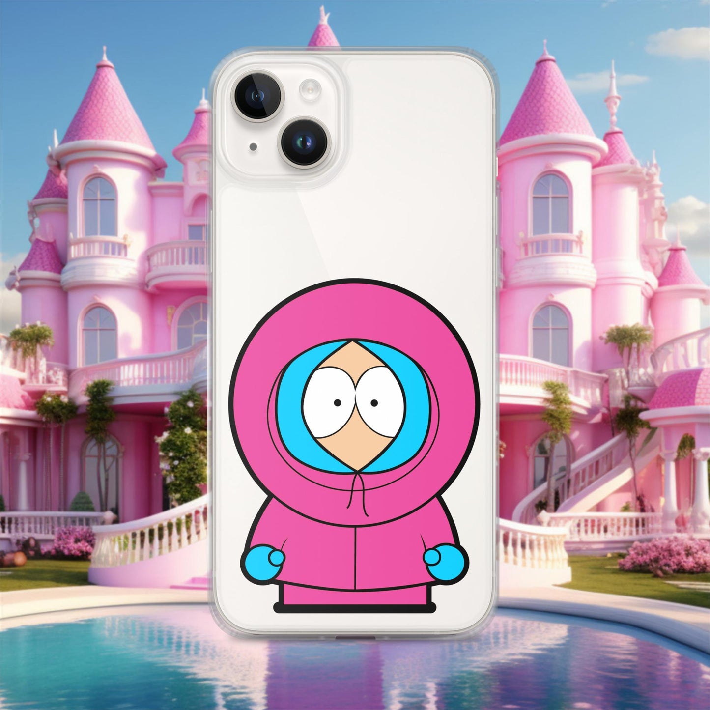 Kenny McCormick Ken Ryan Gosling Barbie South Park Kenny Clear Case for iPhone iPhone 14 Plus Mobile Phone Cases Barbie Ken Kenny Movies South Park TV Shows Next Cult Brand