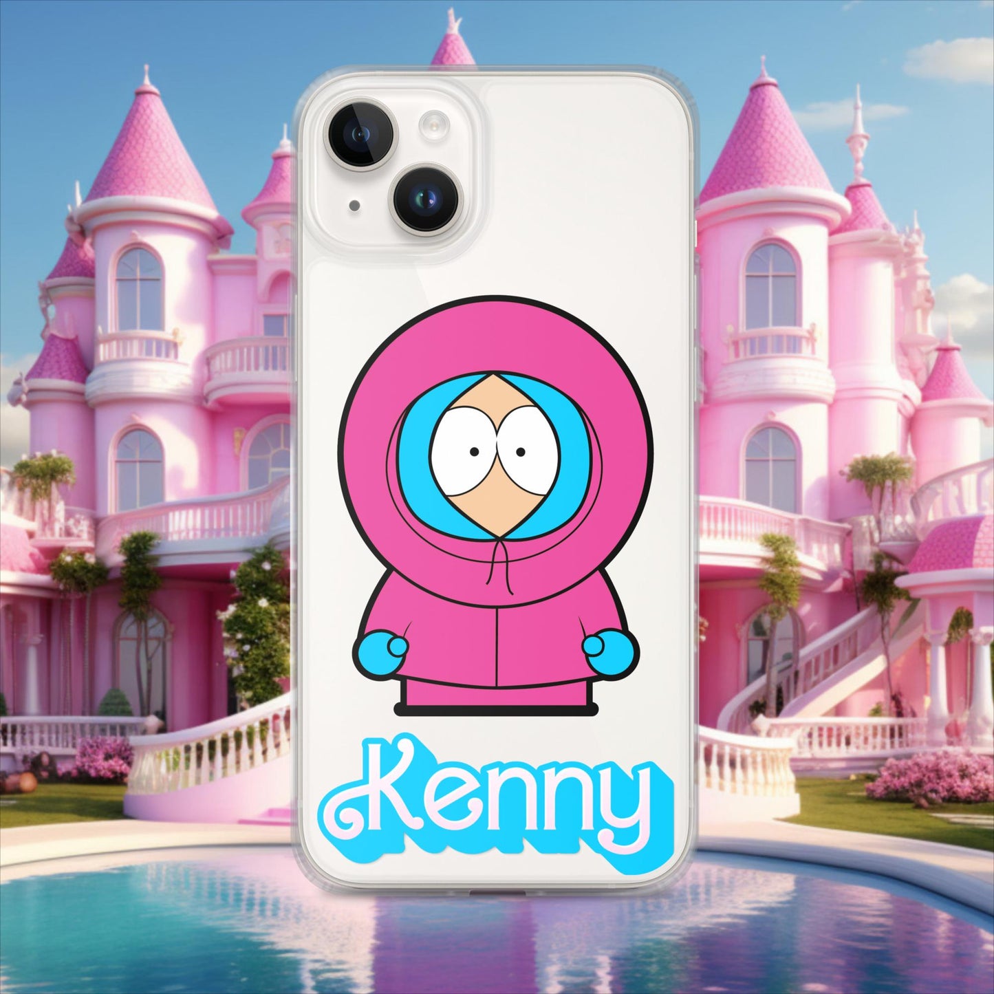 Kenny McCormick Ken Ryan Gosling Barbie South Park Kenny Clear Case for iPhone iPhone 14 Plus Mobile Phone Cases Barbie Ken Kenny Movies South Park TV Shows Next Cult Brand